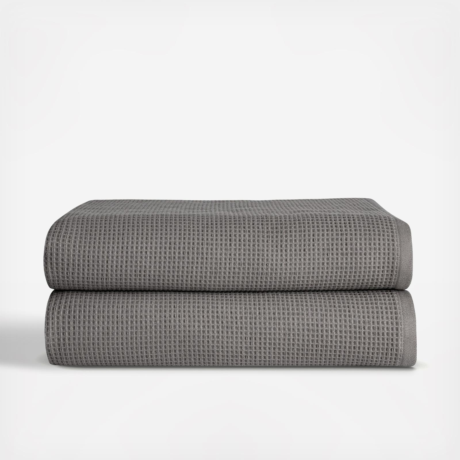 Waffle Bath Sheet, Set of 2 1 Waffle Bath Sheet, Set of 2