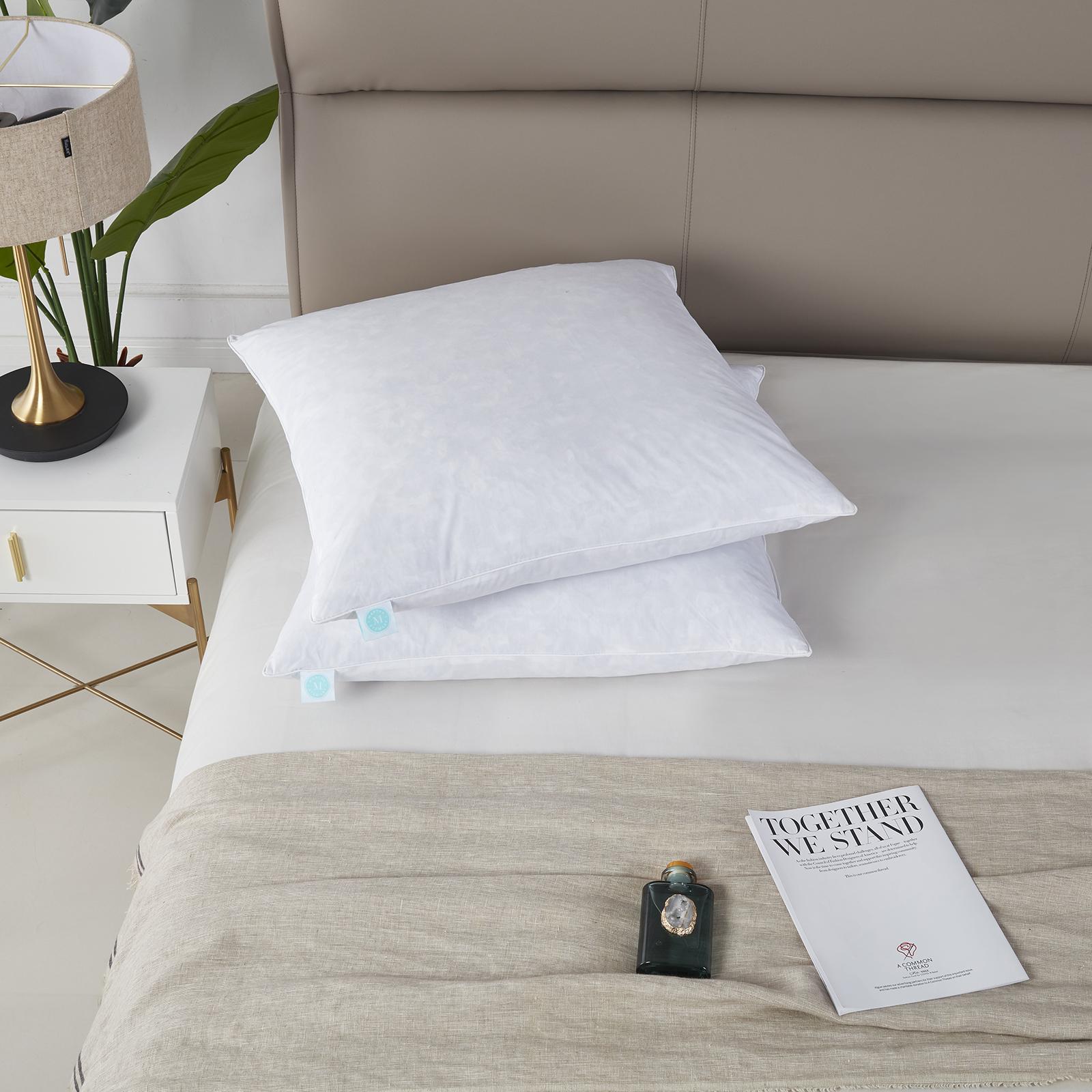 233-Thread Count Euro Square Feather Firm Pillow, Set of 2 15 233-Thread Count Euro Square Feather Firm Pillow, Set of 2