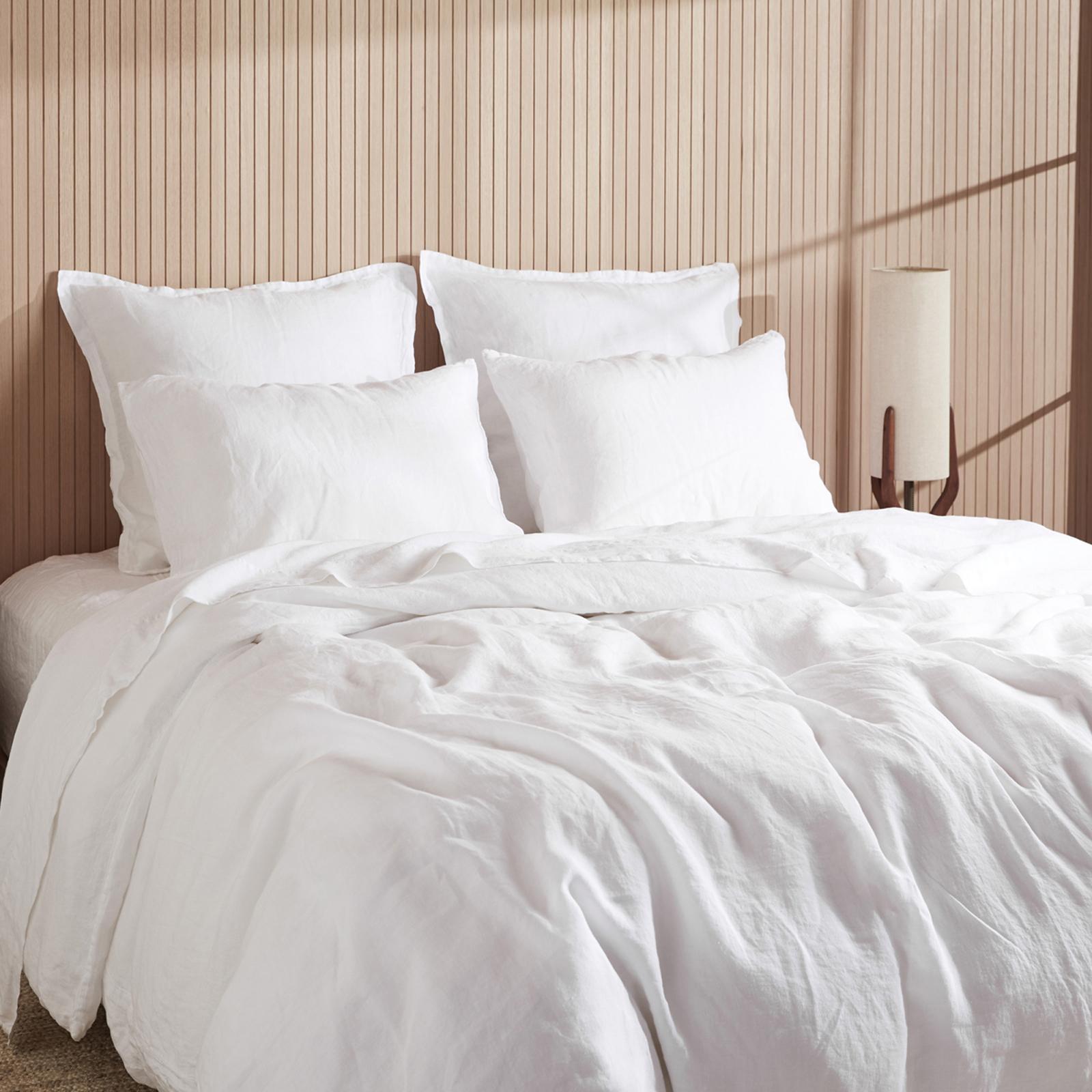 3-Piece European Flax Linen Fitted Sheet Set 15 3-Piece European Flax Linen Fitted Sheet Set