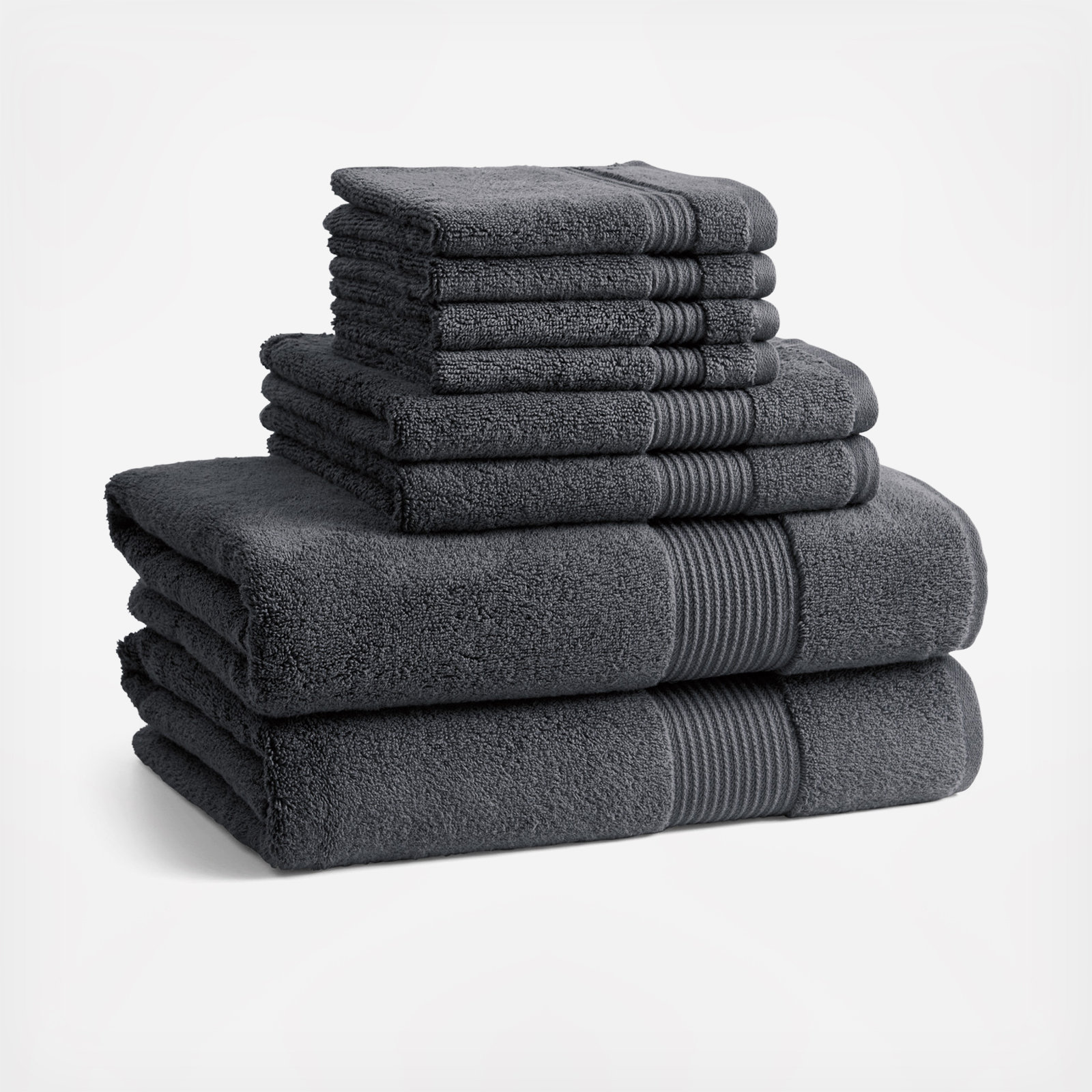 8-Piece Solid Towel Set 2 8-Piece Solid Towel Set