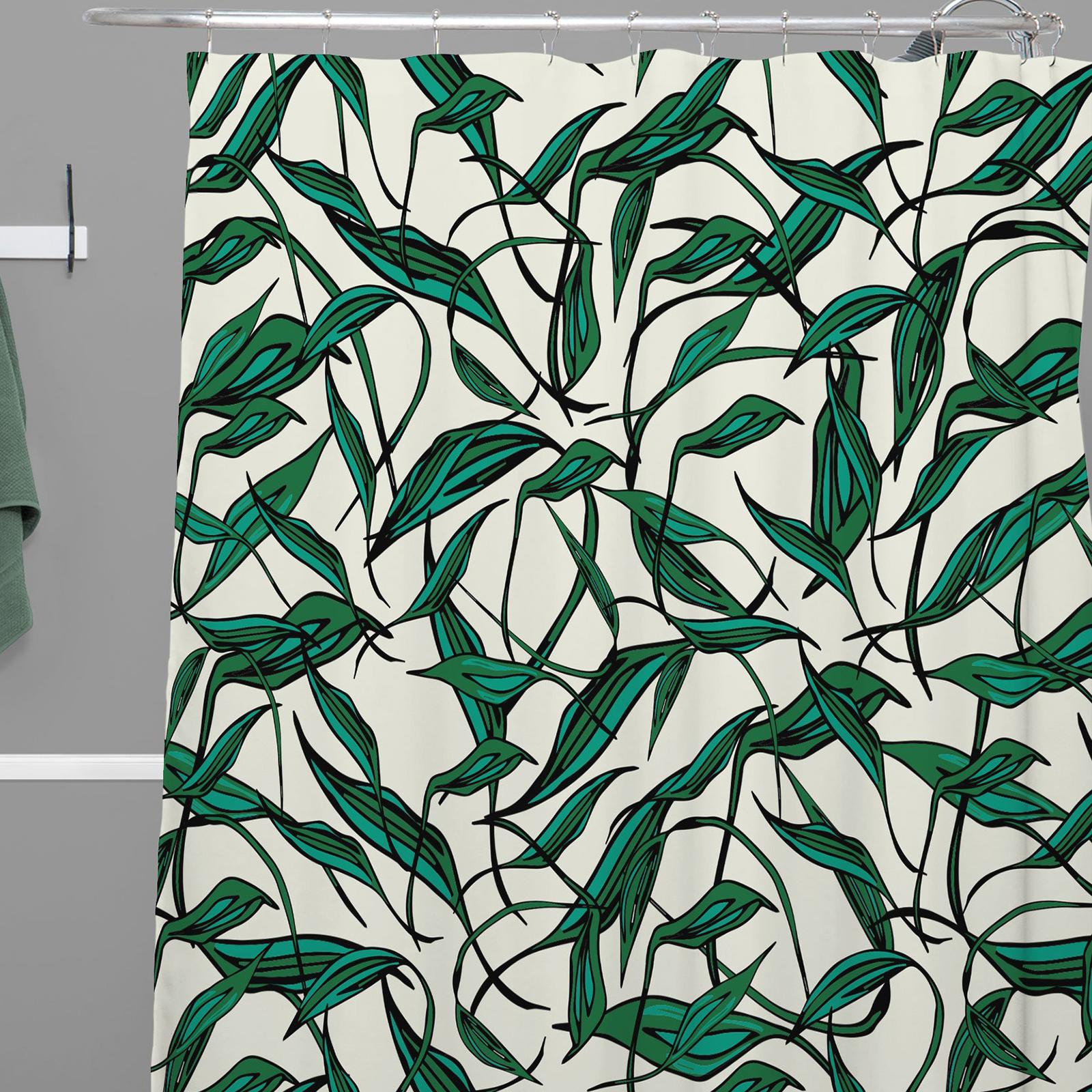 Bamboo Leaf Shower Curtain 8 Bamboo Leaf Shower Curtain