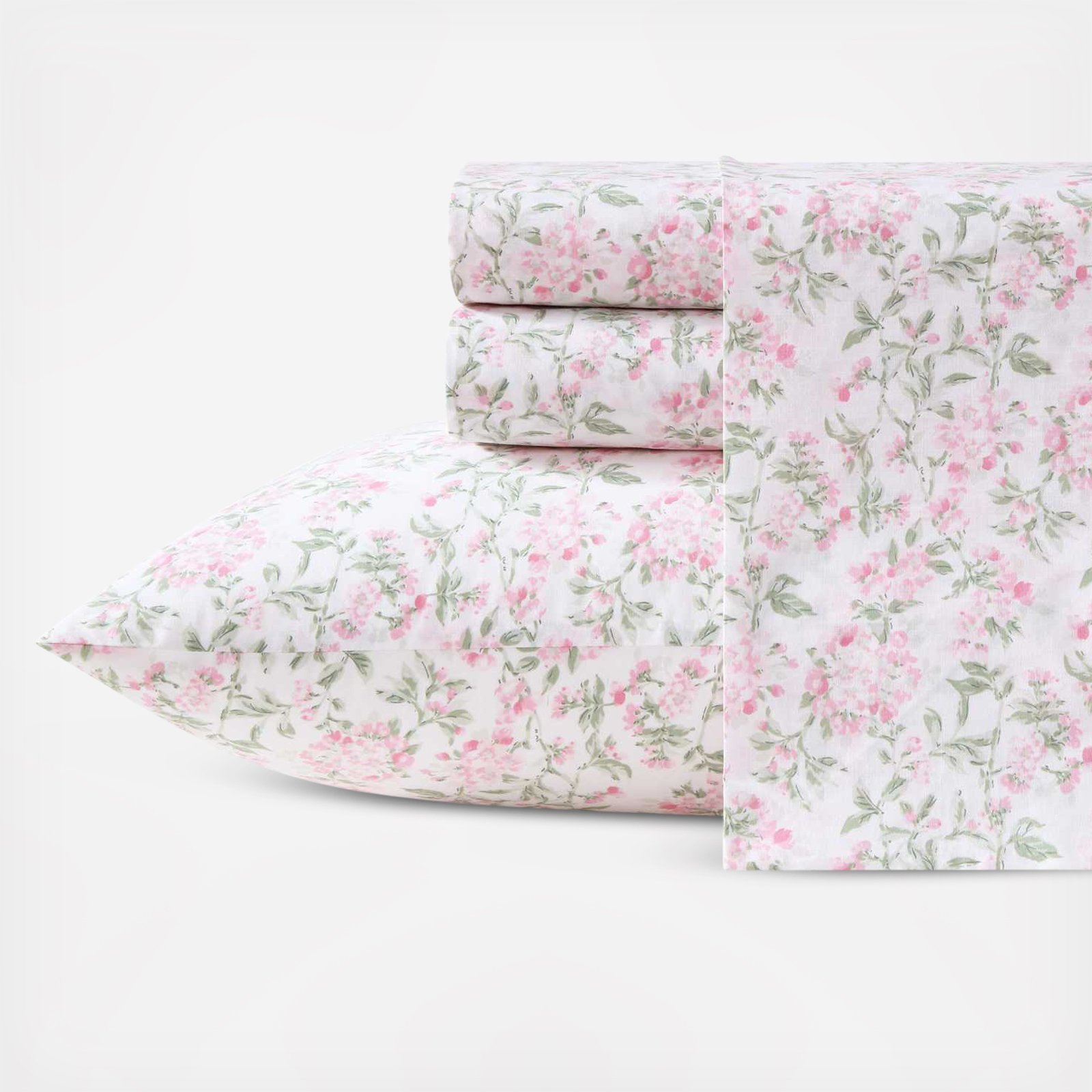 Blossom Bliss Printed Cotton Percale 4-Piece Sheet Set 2 Blossom Bliss Printed Cotton Percale 4-Piece Sheet Set