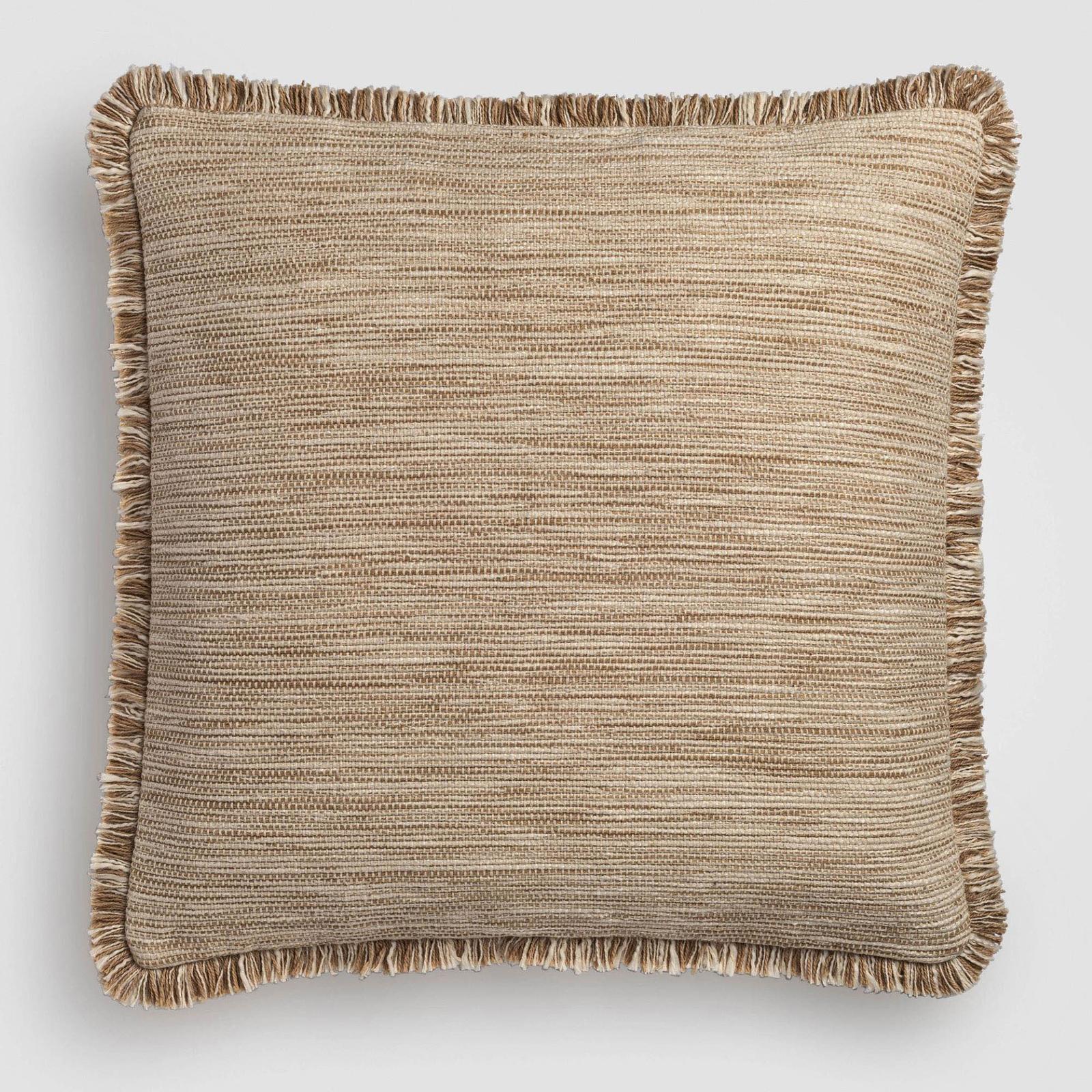 Calm Layered Loom Fringe Pillow 1 Calm Layered Loom Fringe Pillow