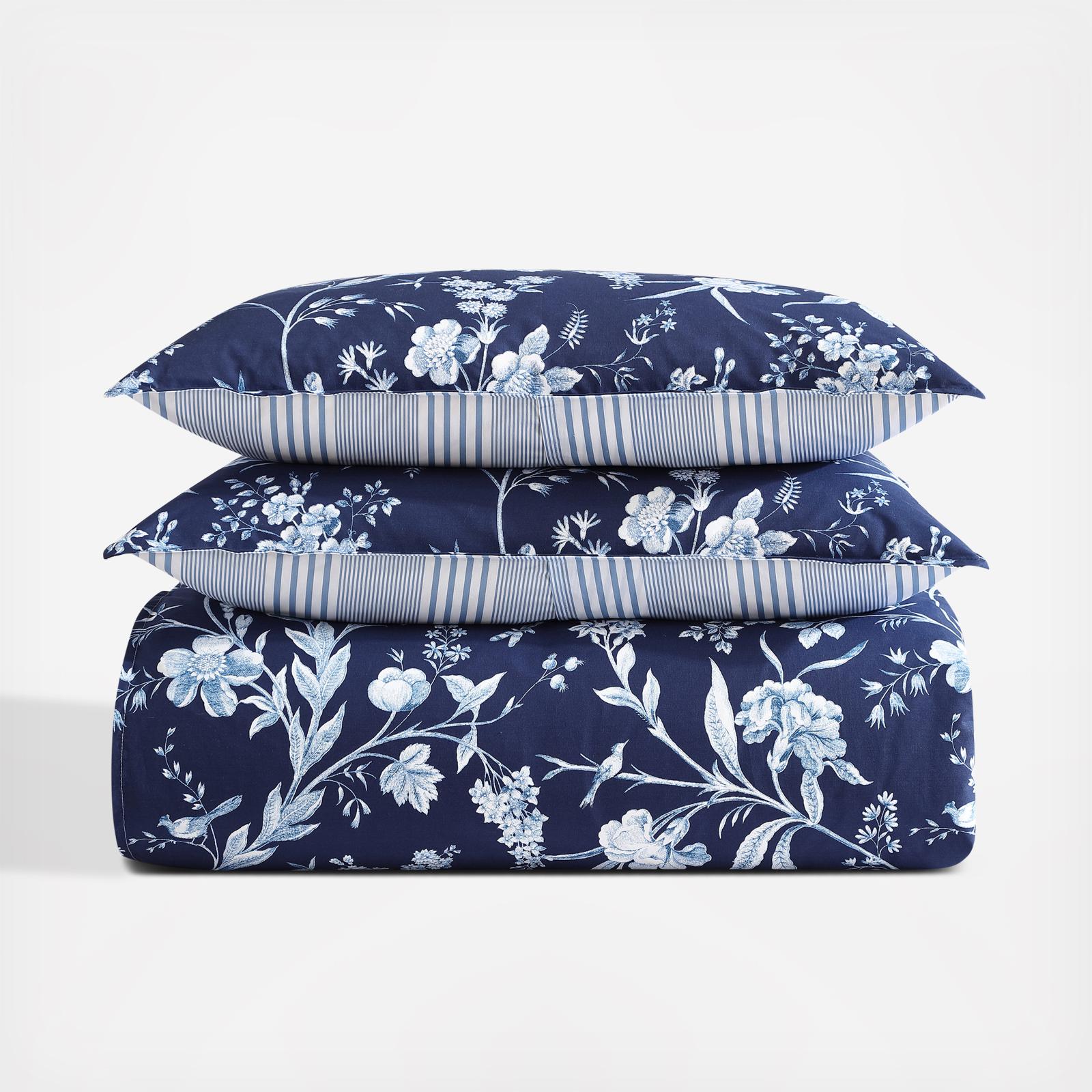 Branch Toile Cotton 7-Piece Duvet Cover Bonus Set
