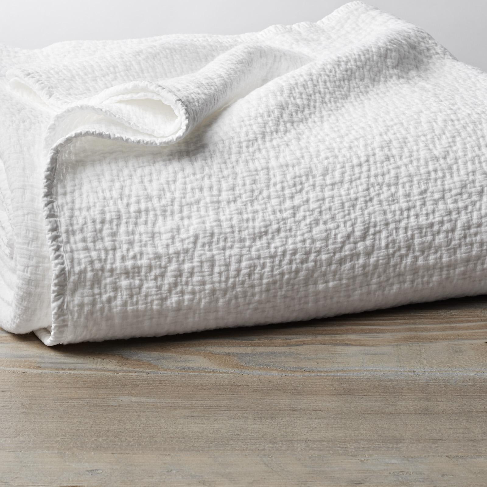 Cascade Organic Matelasse Blanket