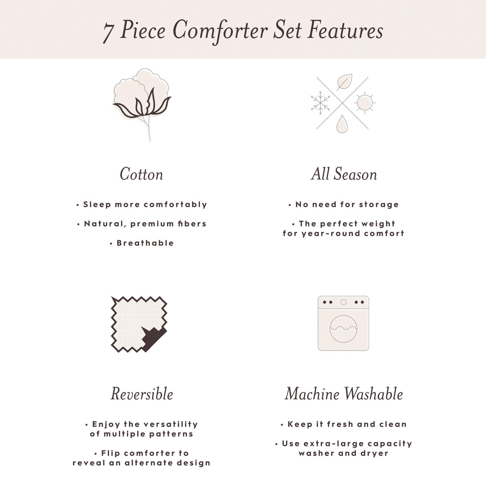 Cassidy Cotton 7-Piece Duvet Cover Bonus Set 8 Cassidy Cotton 7-Piece Duvet Cover Bonus Set