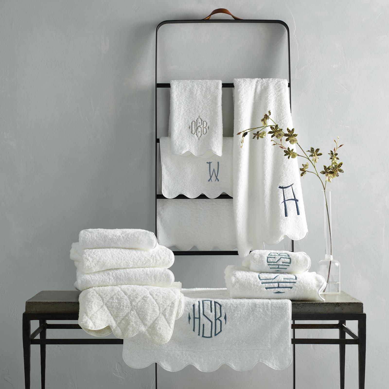 Cairo Scallop Guest Towel 4 Cairo Scallop Guest Towel