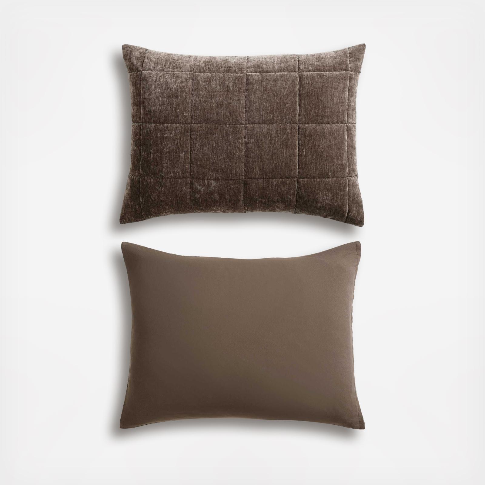 Chenille Box 3-Piece Reversible Quilt Set 5 Chenille Box 3-Piece Reversible Quilt Set