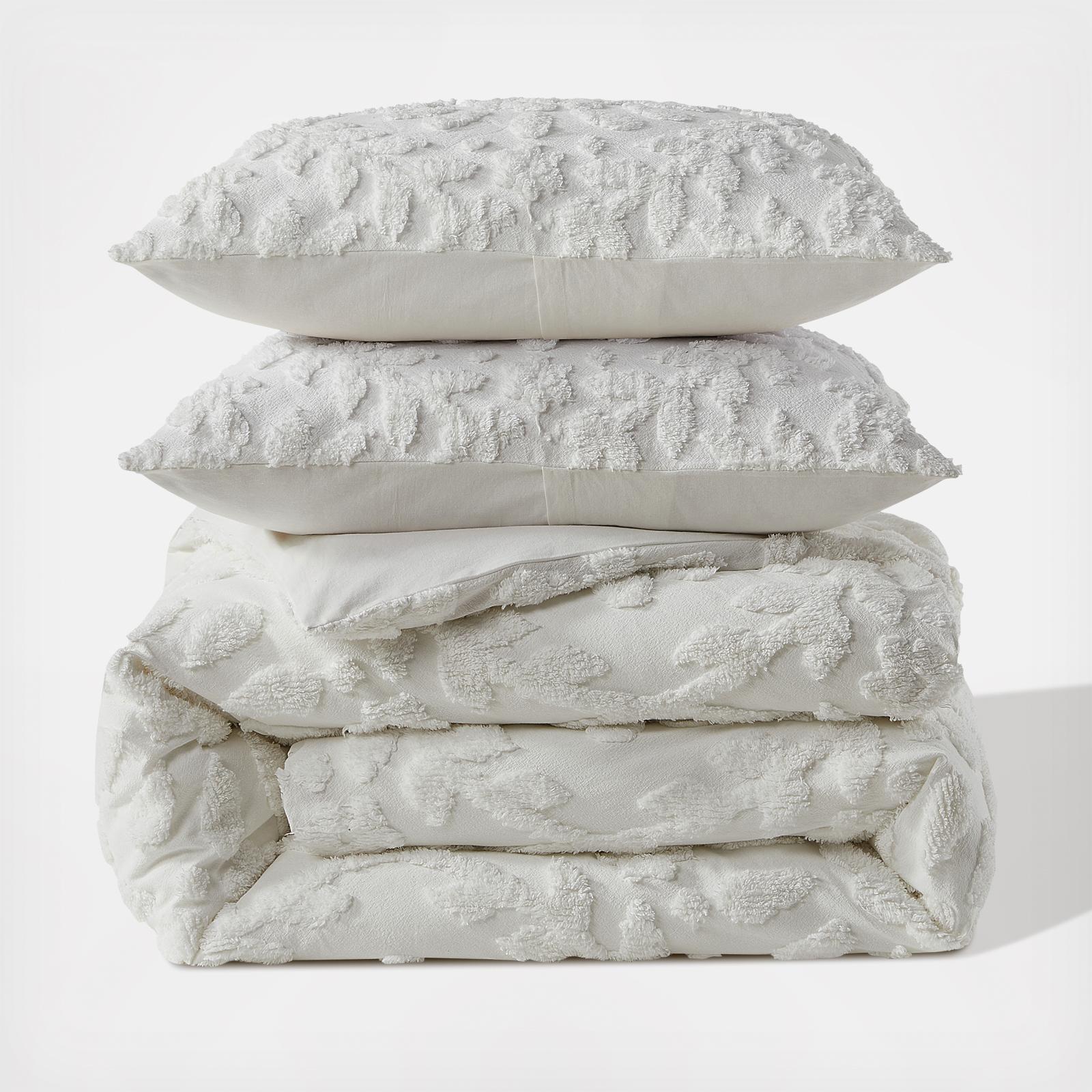 Chenille Laurel 3-Piece Duvet Set