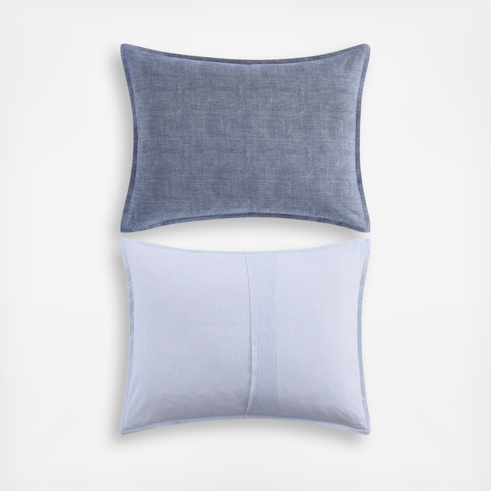Classic Texture Cotton Percale 3-Piece Comforter Set 8 Classic Texture Cotton Percale 3-Piece Comforter Set