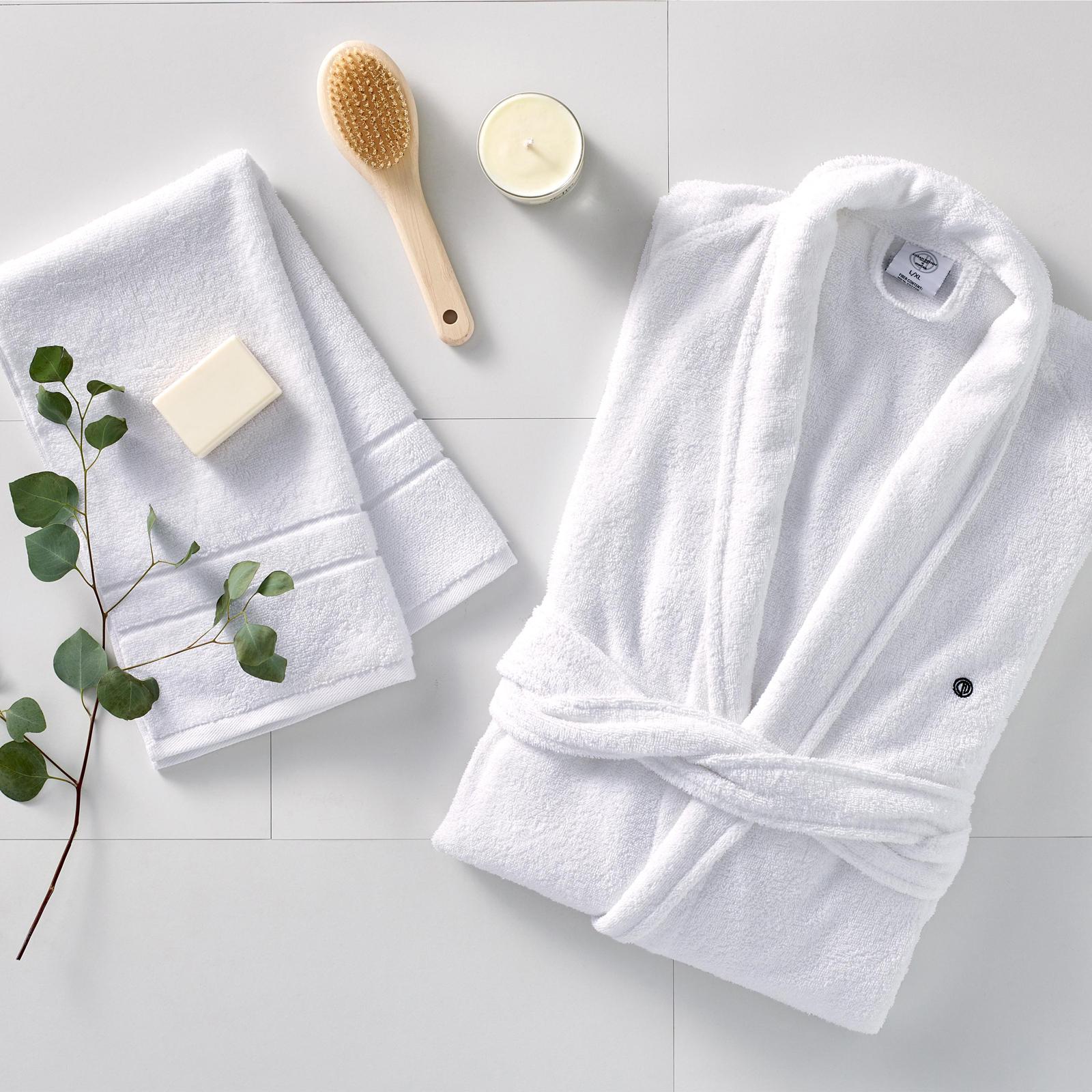 Clean Design Home Low-Lint Terry Bath Robe 2 Clean Design Home Low-Lint Terry Bath Robe