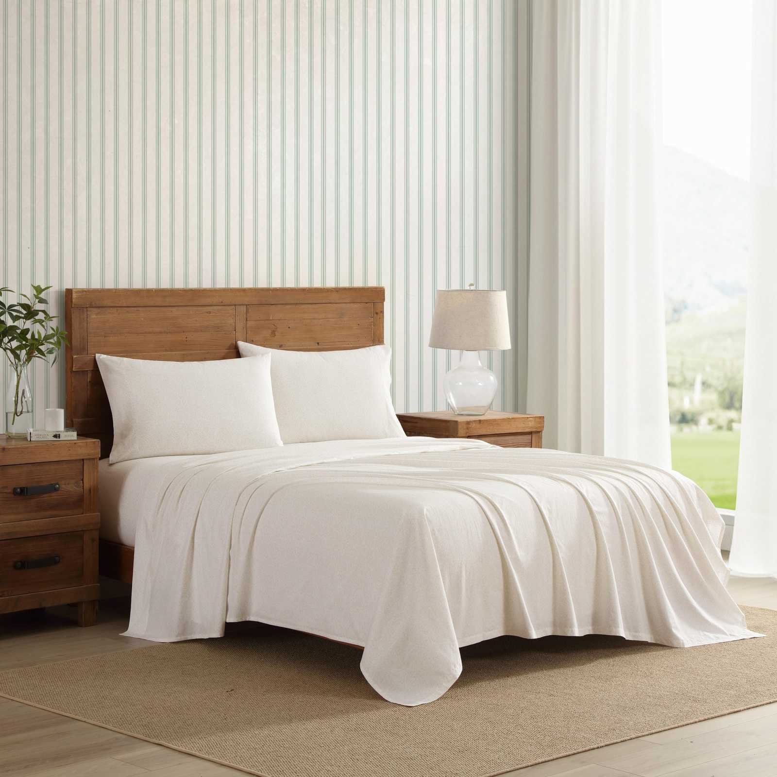 Chelsie Vine Printed Cotton Percale 4-Piece Sheet Set 9 Chelsie Vine Printed Cotton Percale 4-Piece Sheet Set