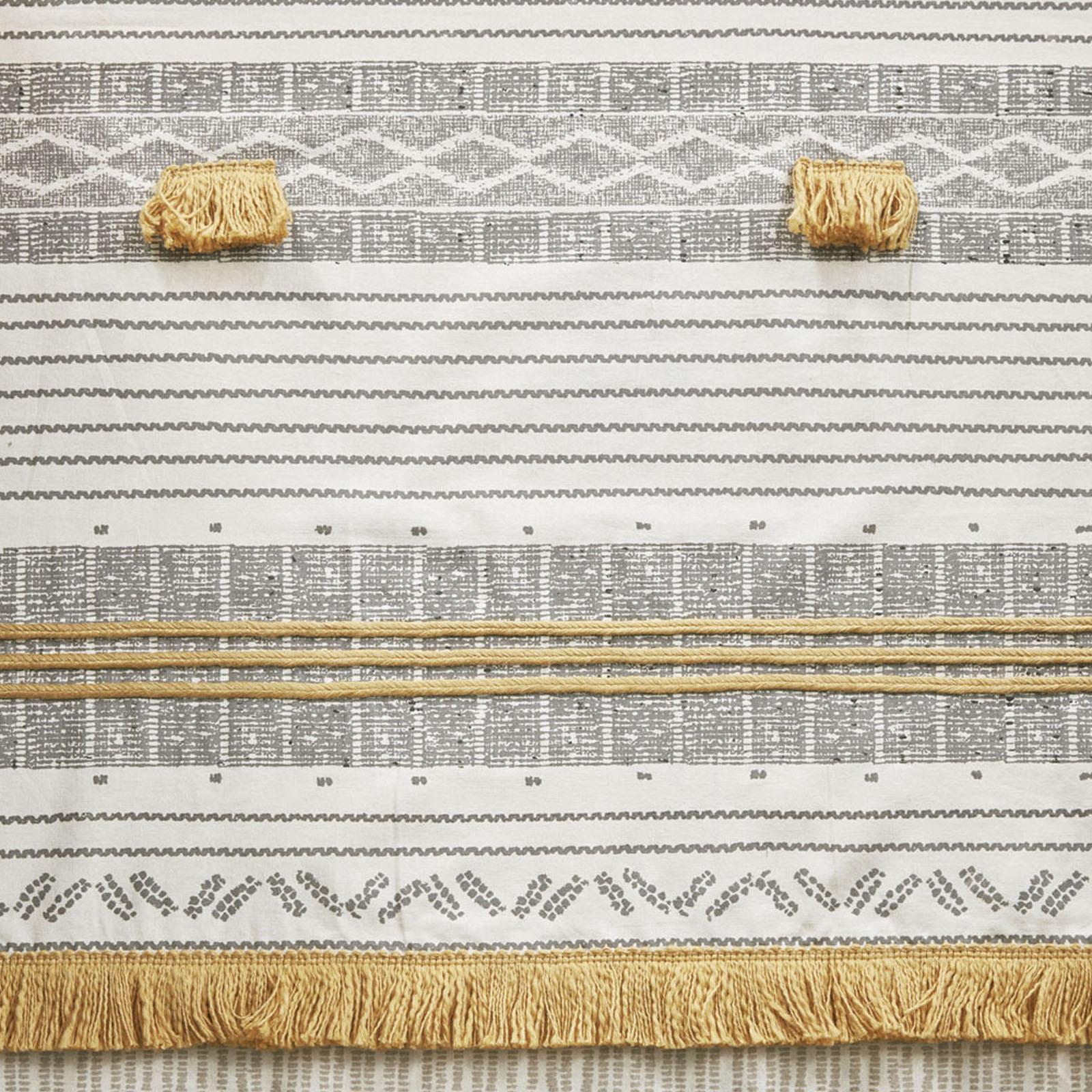 Cody Printed Shower Curtain with Tassel 4 Cody Printed Shower Curtain with Tassel