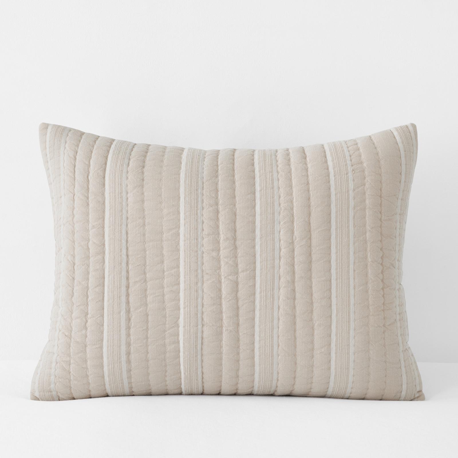 Company Cotton Stripe Quilted Sham 17 Company Cotton Stripe Quilted Sham