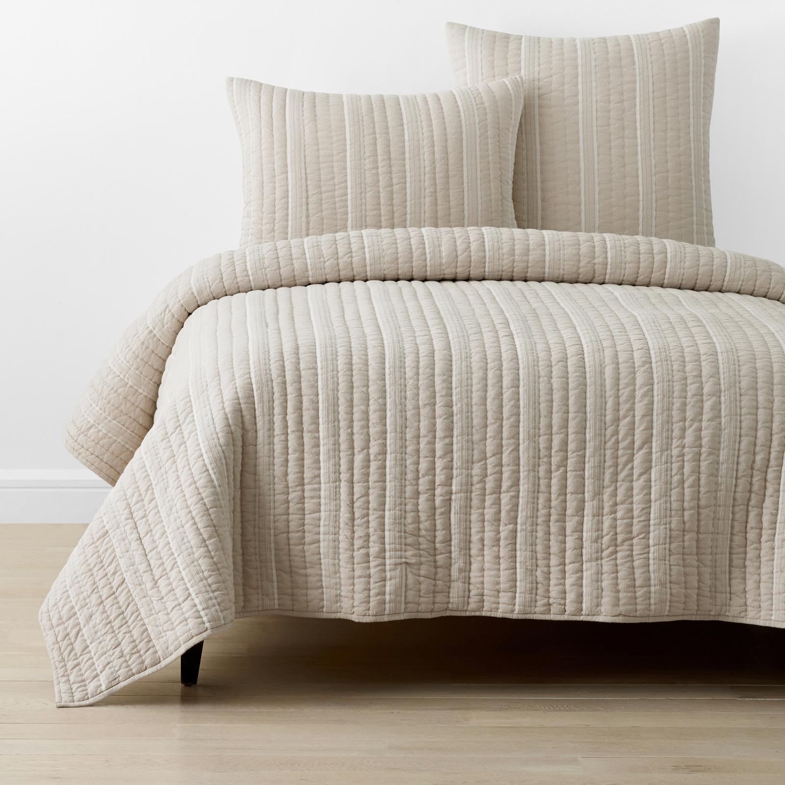 Company Cotton Stripe Quilted Sham 2 Company Cotton Stripe Quilted Sham