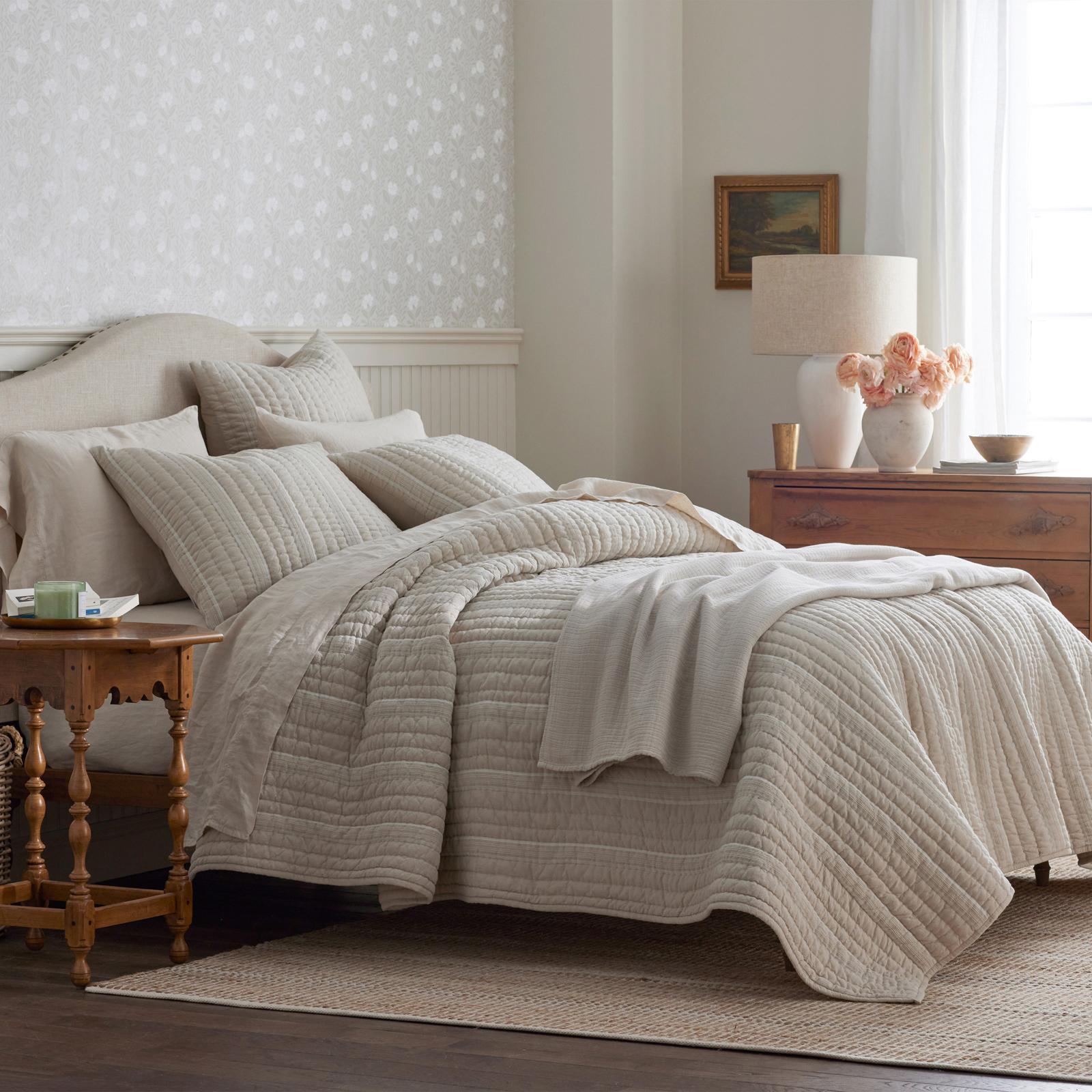 Company Cotton Stripe Quilted Sham 3 Company Cotton Stripe Quilted Sham