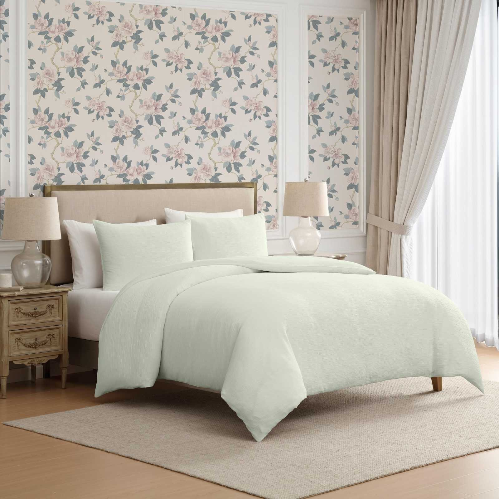Crinkle Woven Polyester Gauze 3-Piece Duvet Set