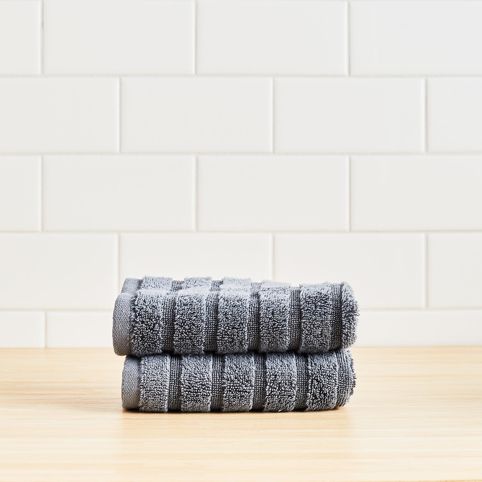 Dakota Ribbed Washcloth, Set of 2 2 Dakota Ribbed Washcloth, Set of 2