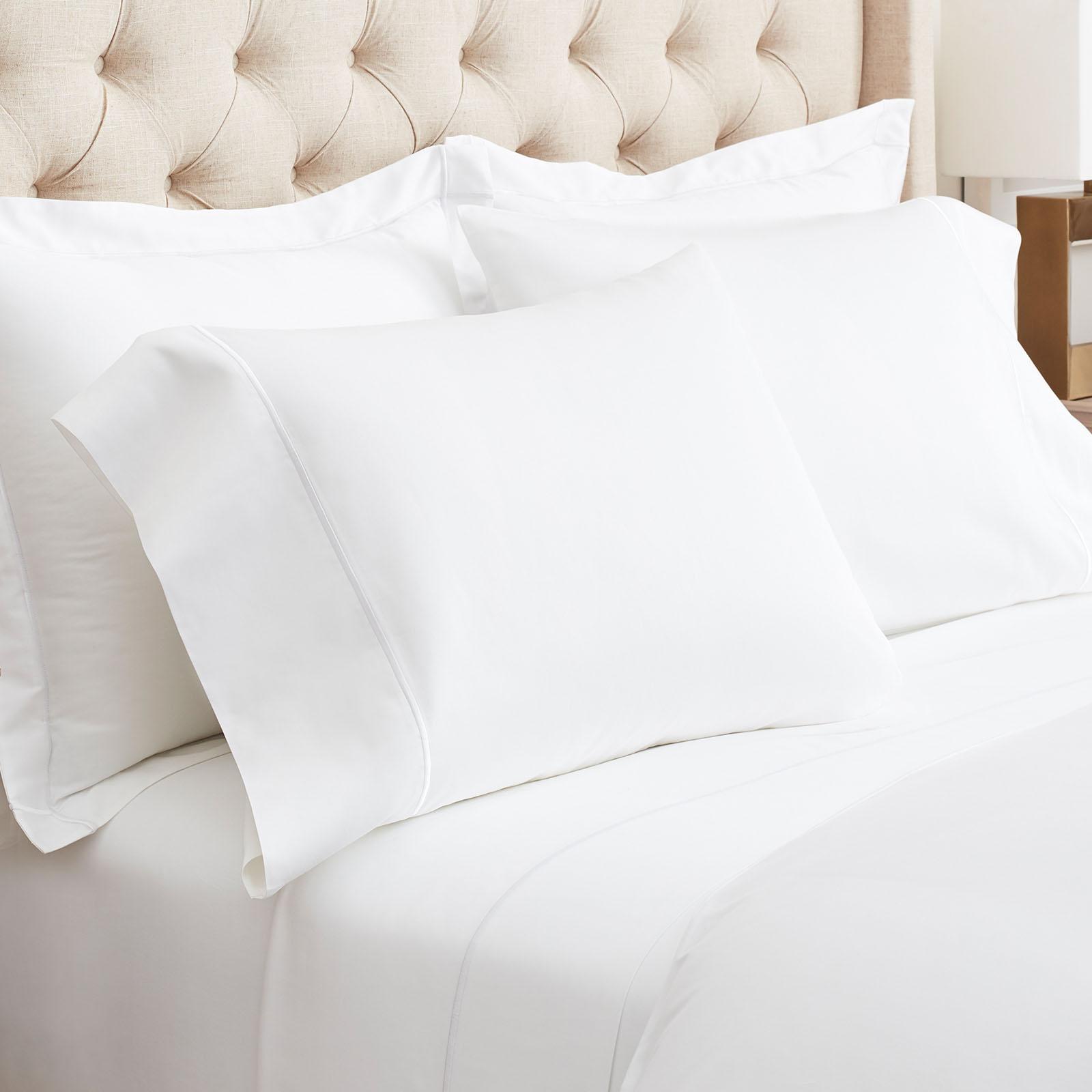 Embroidered 4-Piece Organic Sheet Set 1 Embroidered 4-Piece Organic Sheet Set