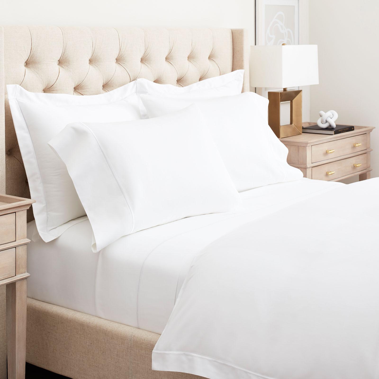 Embroidered 4-Piece Organic Sheet Set 3 Embroidered 4-Piece Organic Sheet Set