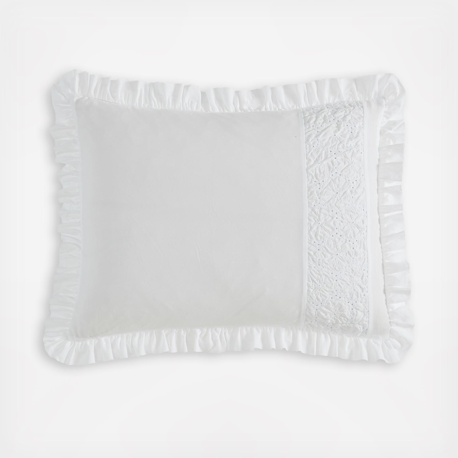 Eyelet Ruffle Microfiber 3-Piece Comforter Set 5 Eyelet Ruffle Microfiber 3-Piece Comforter Set