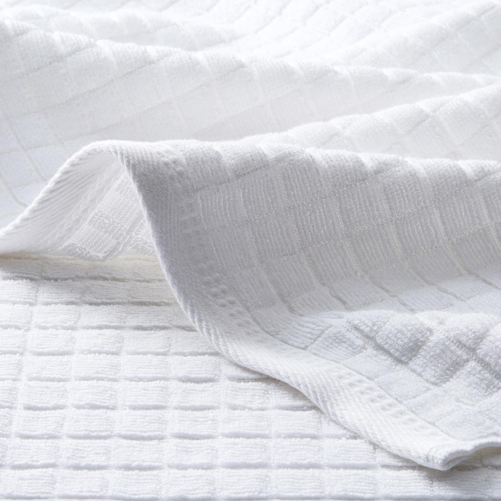 Everyday Textured Windowpane 6-Piece Bath Towel Set 6 Everyday Textured Windowpane 6-Piece Bath Towel Set
