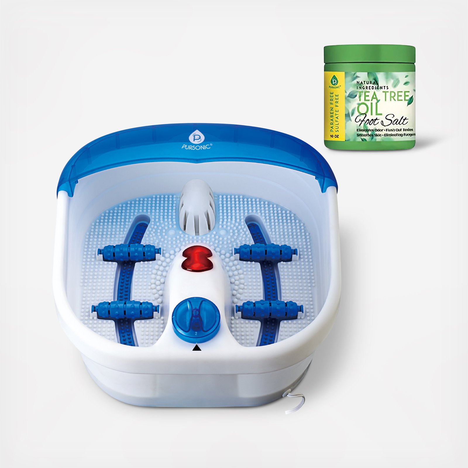 Foot Spa Massager with Tea Tree Oil Foot Salt Scrub 2 Foot Spa Massager with Tea Tree Oil Foot Salt Scrub