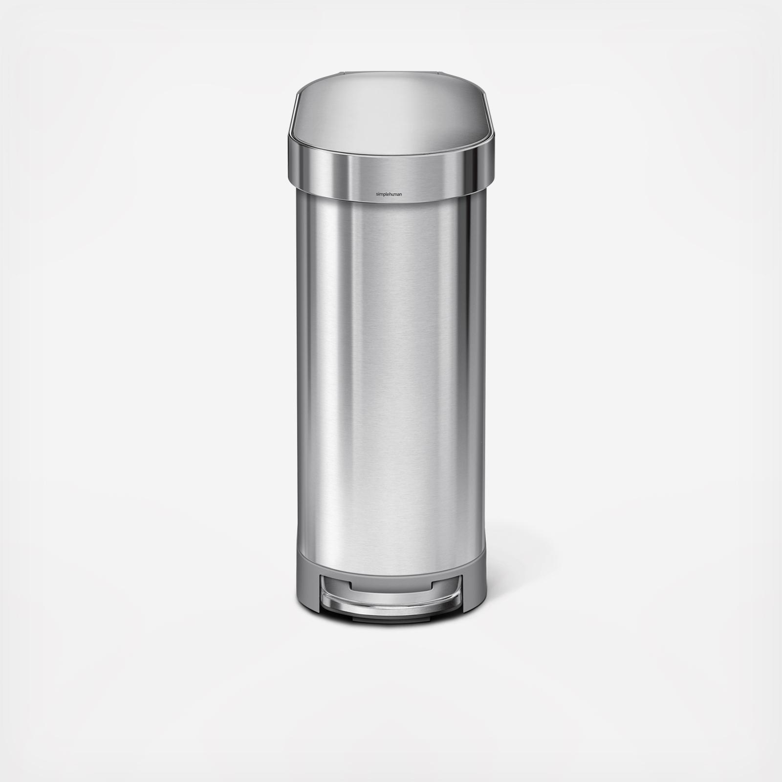 Slim Step Trash Can with Liner Rim 1 Slim Step Trash Can with Liner Rim