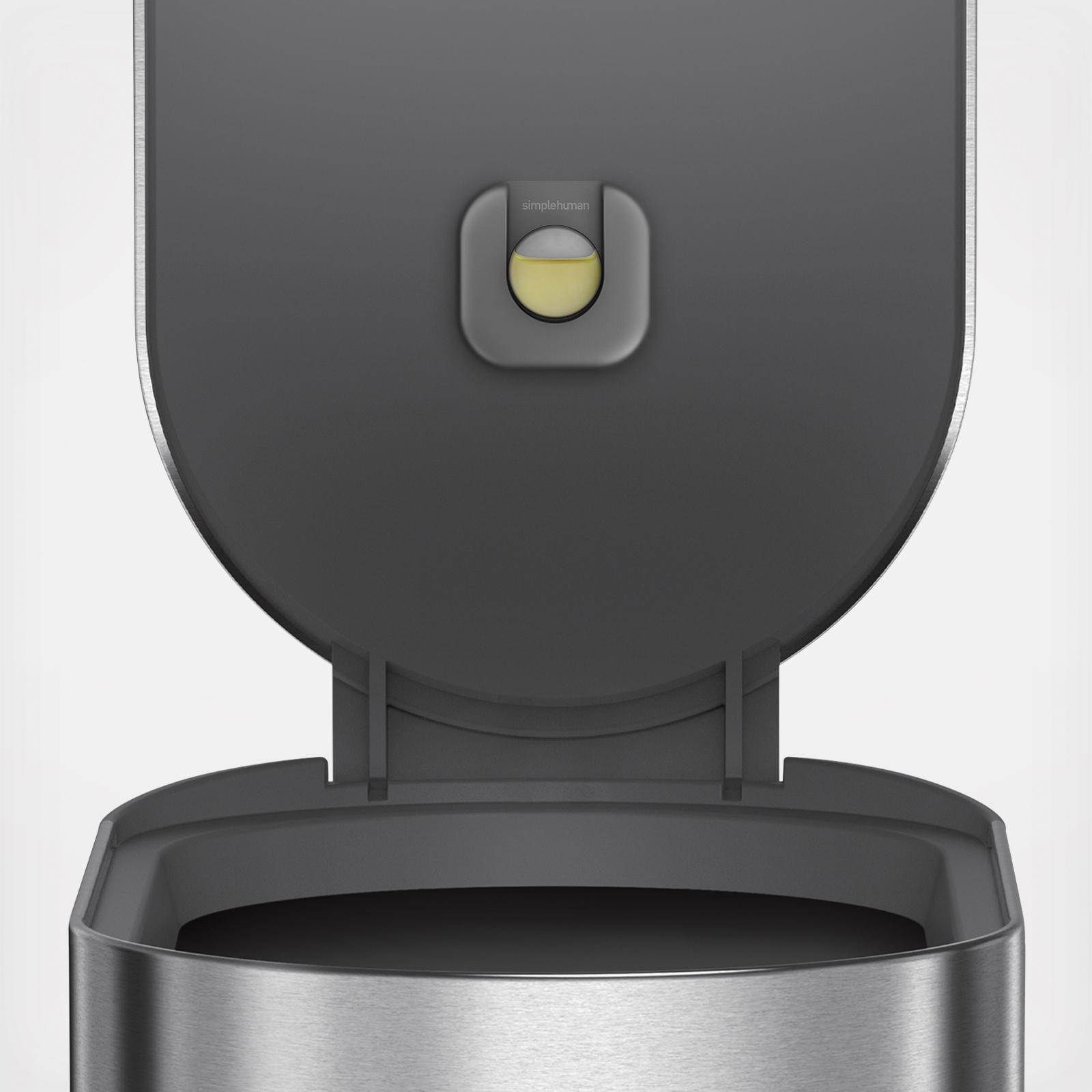 Slim Step Trash Can with Liner Rim 3 Slim Step Trash Can with Liner Rim