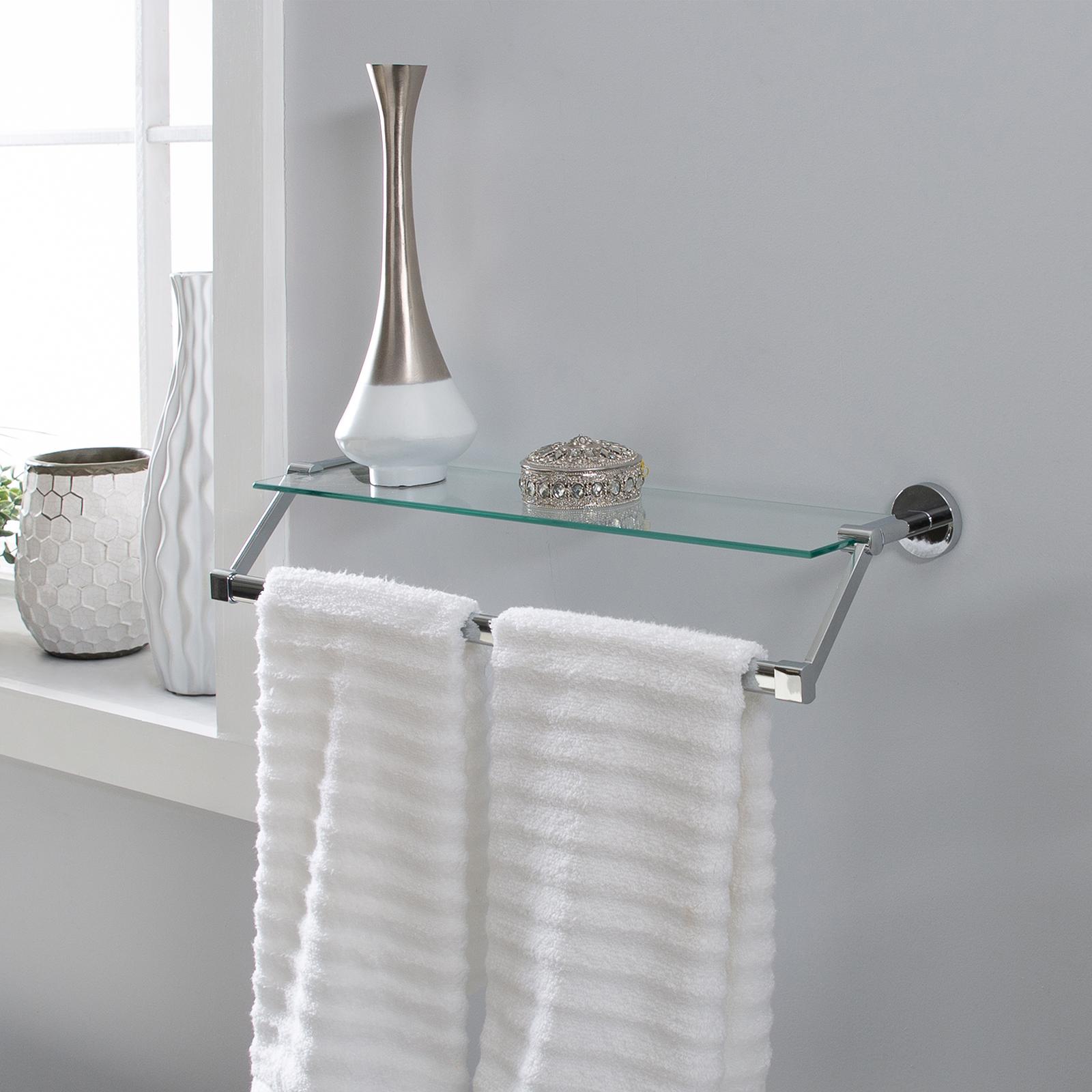 Hanging Shelf with Towel Bar 1 Hanging Shelf with Towel Bar