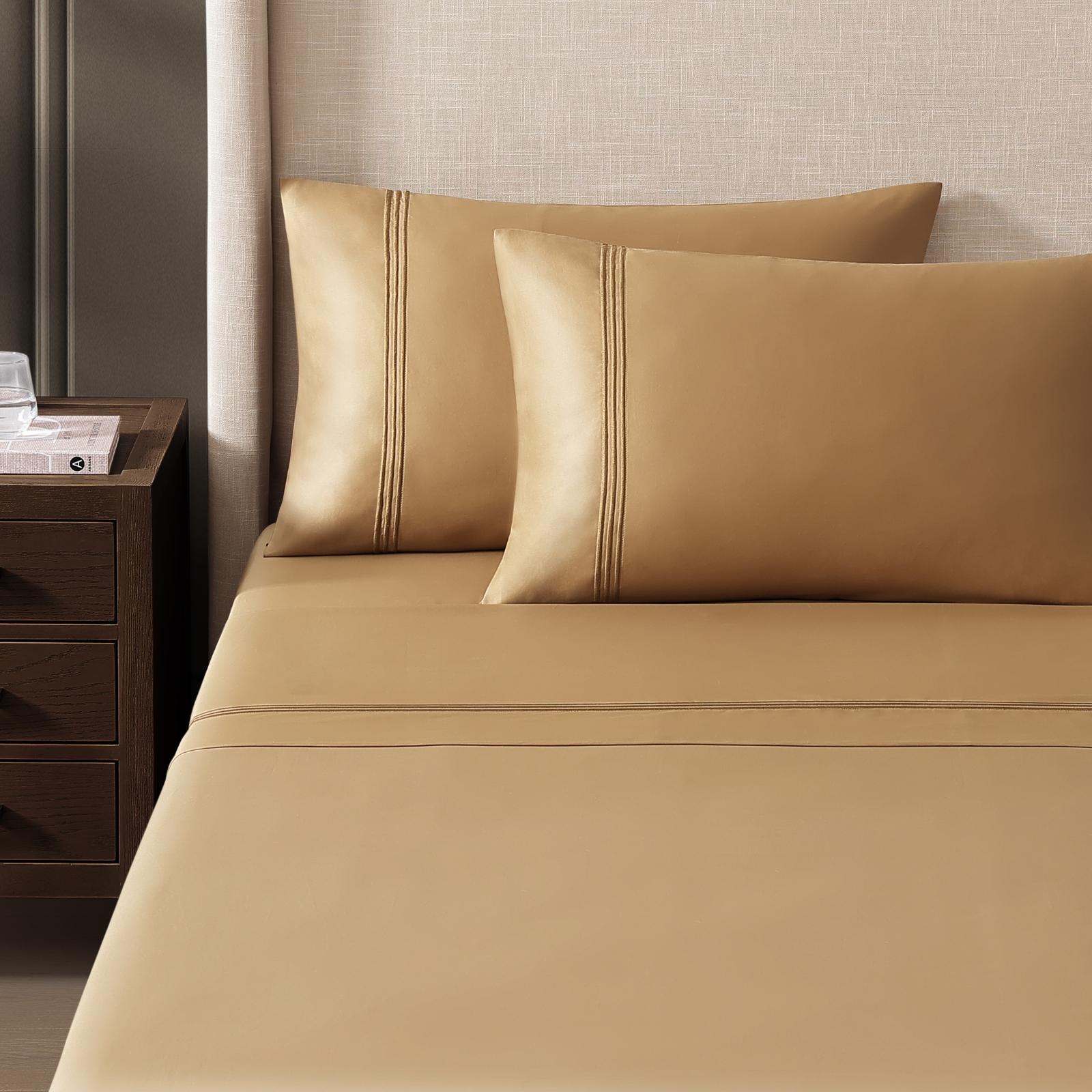 Hotel Triple Luxe Sateen 4-Piece Sheet Set 5 Hotel Triple Luxe Sateen 4-Piece Sheet Set