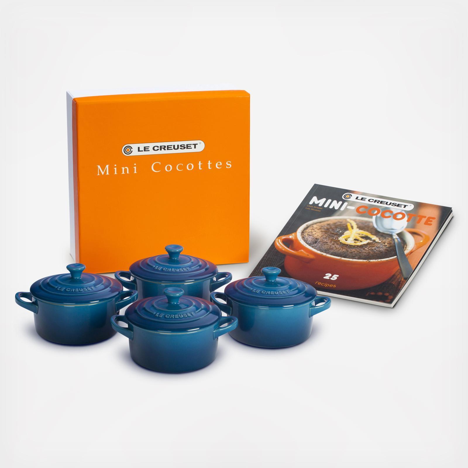 5-Piece Mini Round Cocotte & Cookbook Set 11 5-Piece Mini Round Cocotte & Cookbook Set