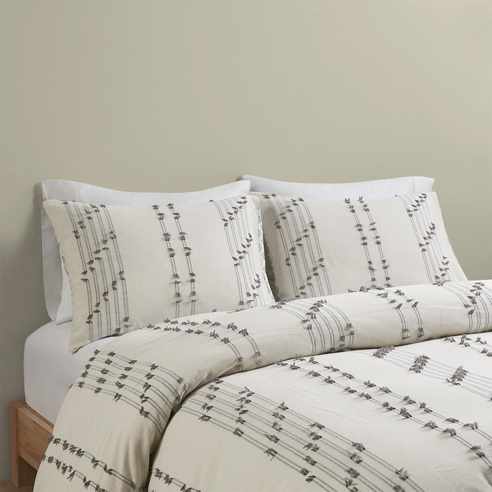 Kara 3-Piece Cotton Jacquard Duvet Cover Set 13 Kara 3-Piece Cotton Jacquard Duvet Cover Set