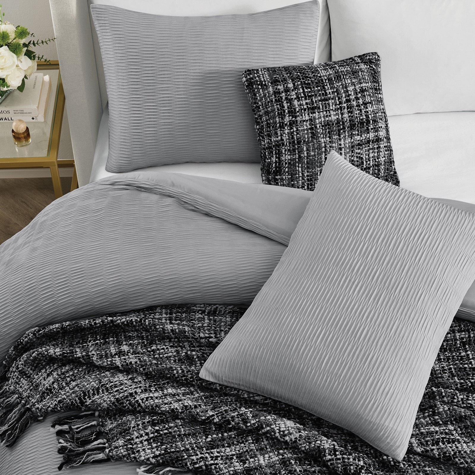 Karl Pleated 5-Piece Bed in a Bag Comforter Set 5 Karl Pleated 5-Piece Bed in a Bag Comforter Set