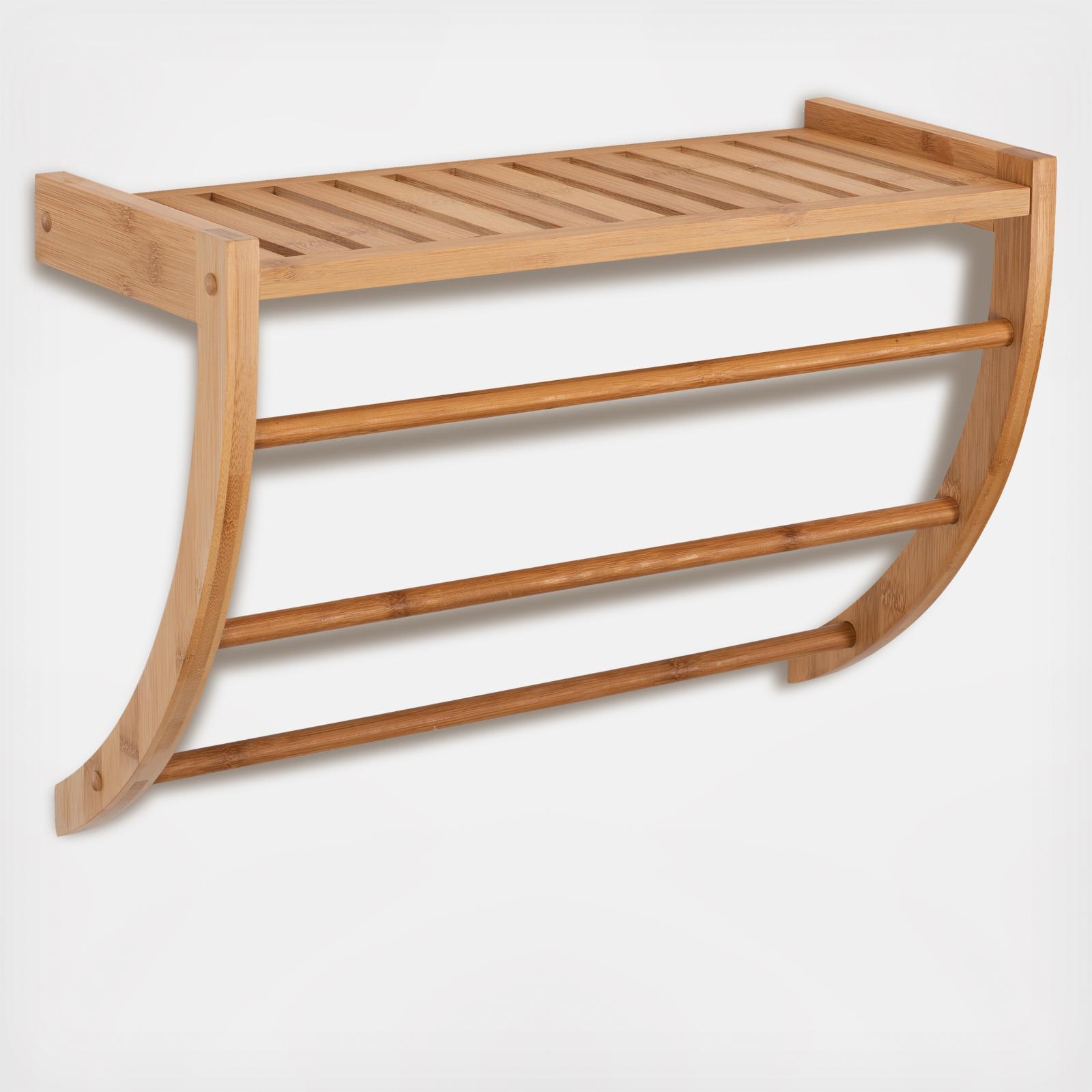 Lohas Wall Mounted Shelf with Towel Rack 3 Lohas Wall Mounted Shelf with Towel Rack