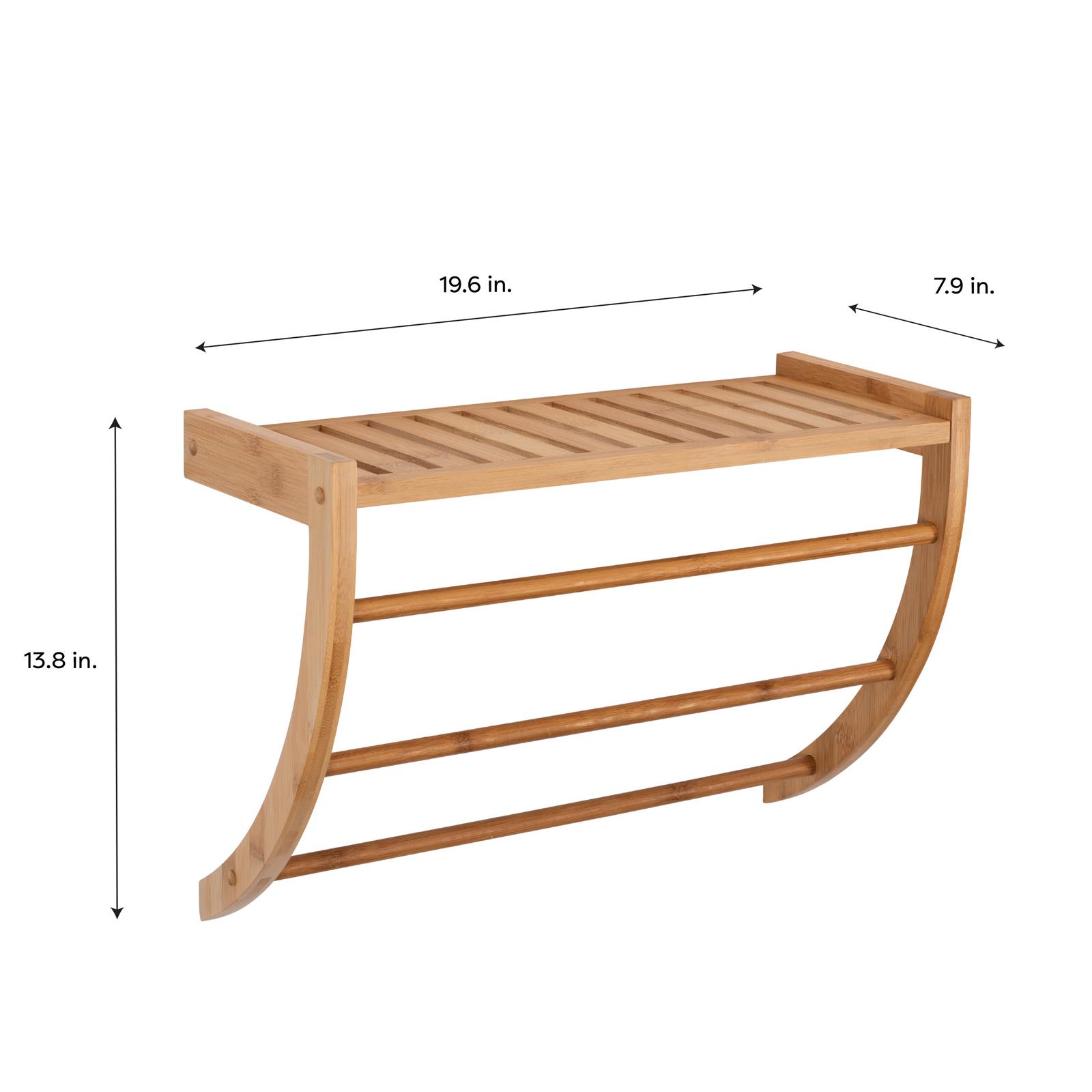 Lohas Wall Mounted Shelf with Towel Rack 5 Lohas Wall Mounted Shelf with Towel Rack