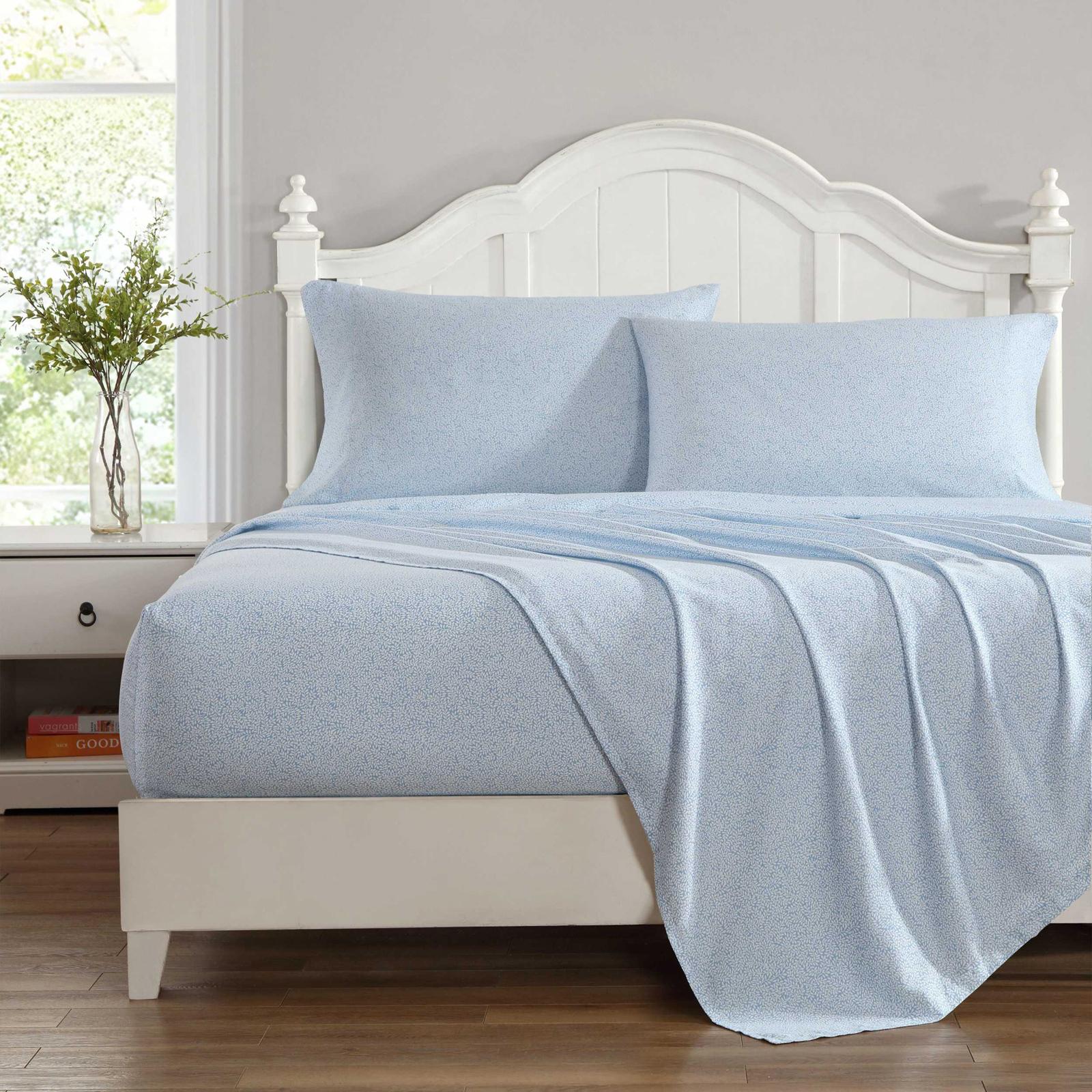 Little Vines 300-TC Cotton Sateen 4-Piece Sheet Set 8 Little Vines 300-TC Cotton Sateen 4-Piece Sheet Set
