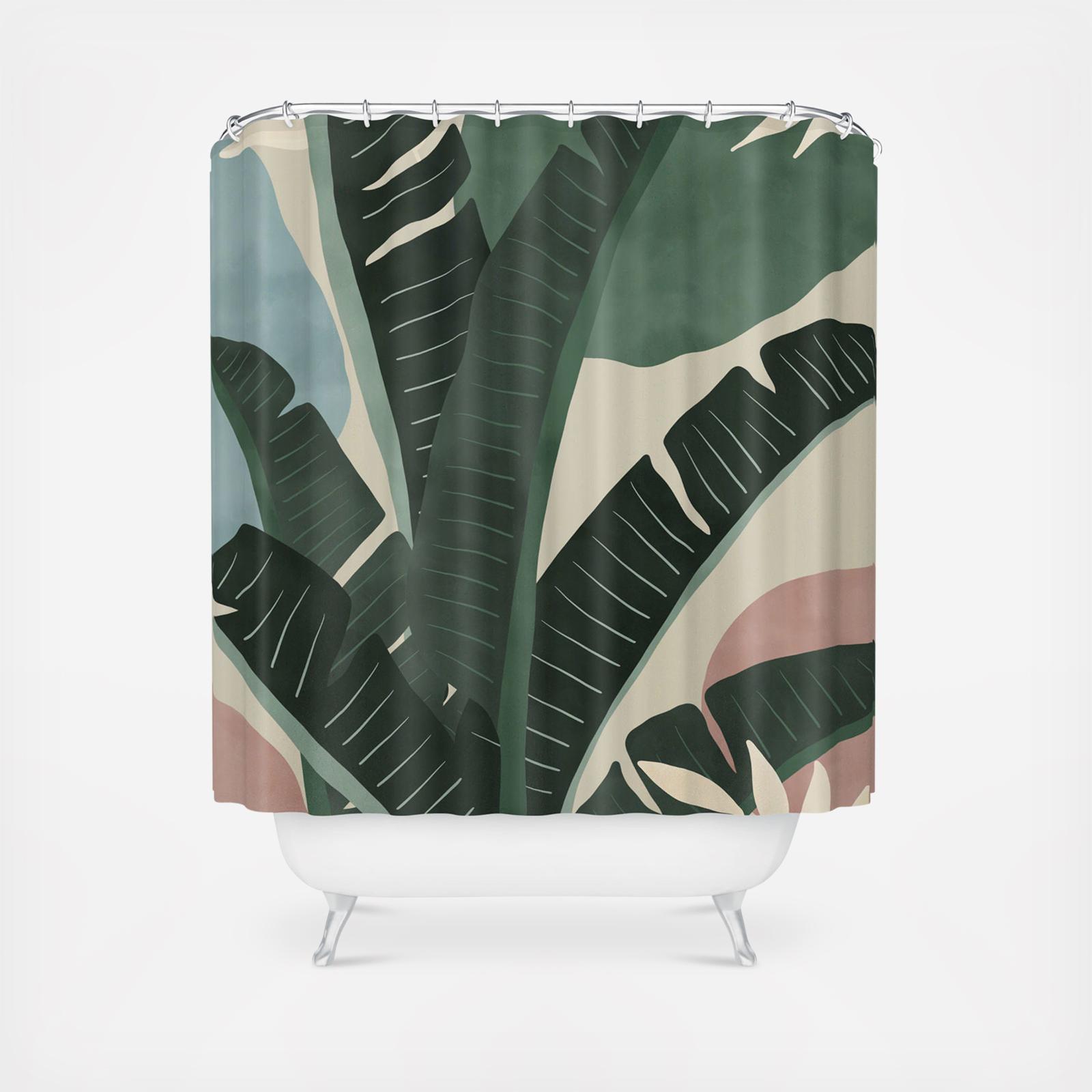 Marta Barragan Camarasa Modern Jungle Shapes Shower Curtain