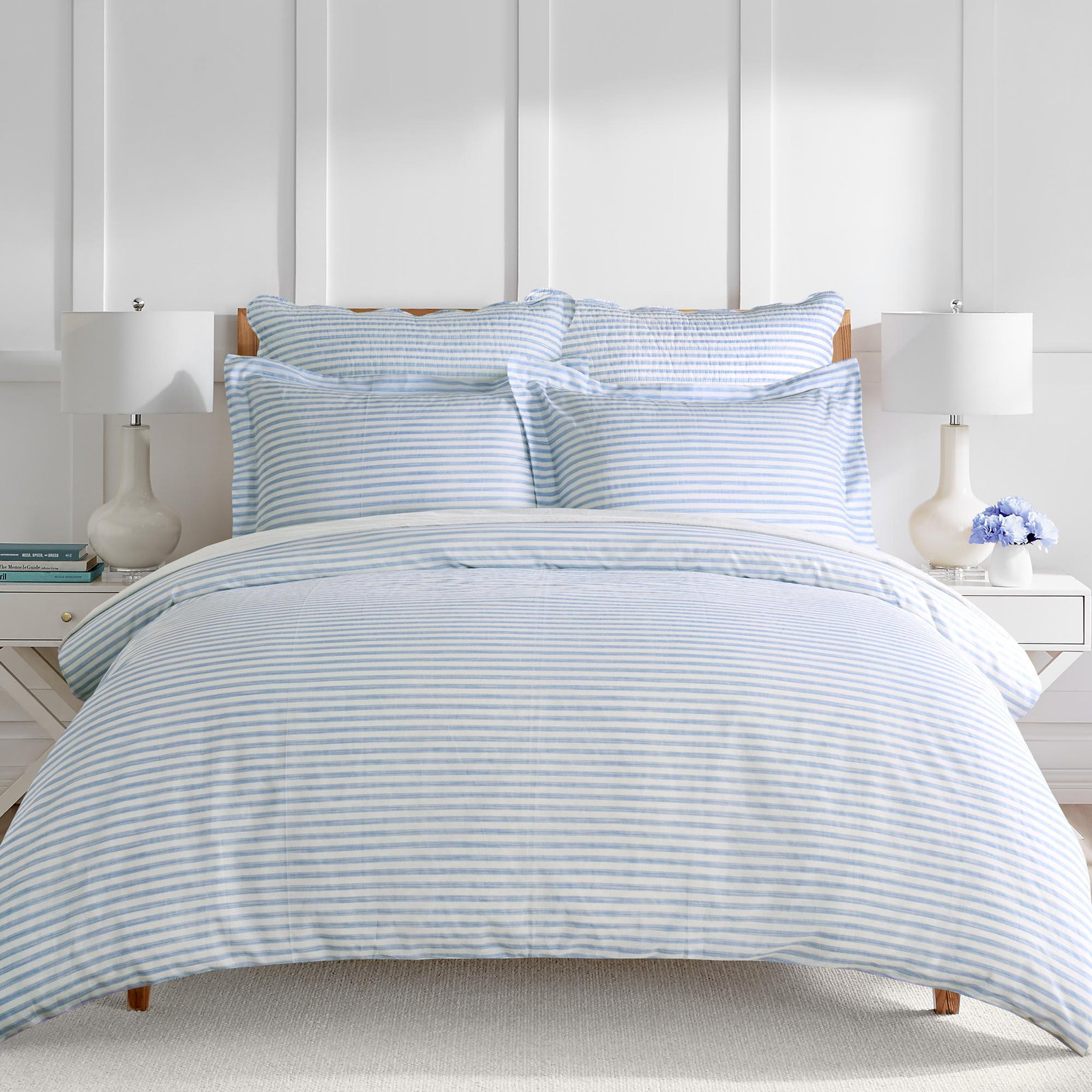 Martha 3-Piece Stripe Comforter Set 17 Martha 3-Piece Stripe Comforter Set