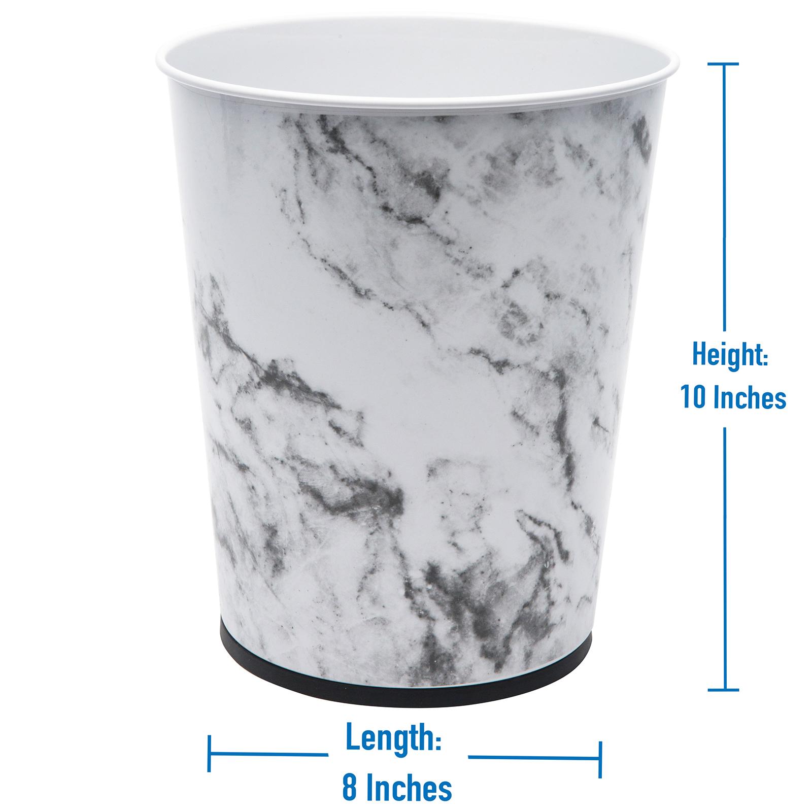 Marble Design Bathroom Trash Can