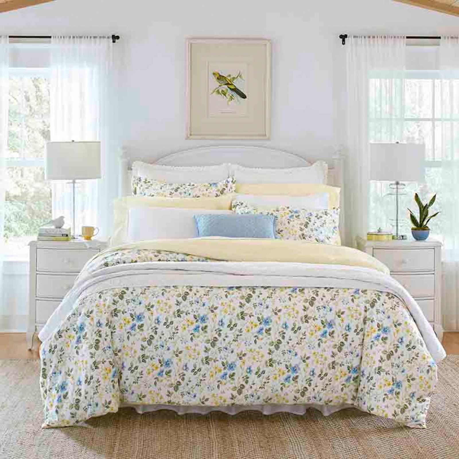 Meadow Floral 300-TC Cotton Sateen 3-Piece Duvet Cover Set 16 Meadow Floral 300-TC Cotton Sateen 3-Piece Duvet Cover Set