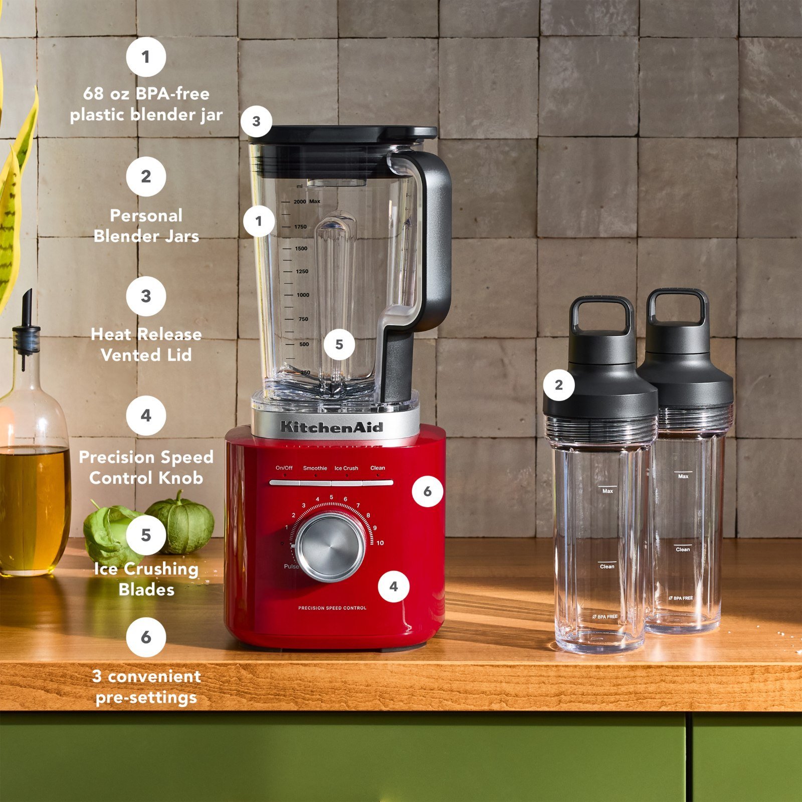 Pure Power Blender with Personal Blending Jar 5 Pure Power Blender with Personal Blending Jar