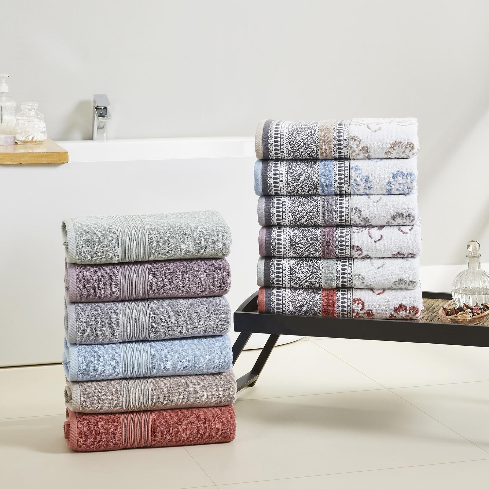 Ophelia 6-Piece Yarn Dyed Towel Set 7 Ophelia 6-Piece Yarn Dyed Towel Set