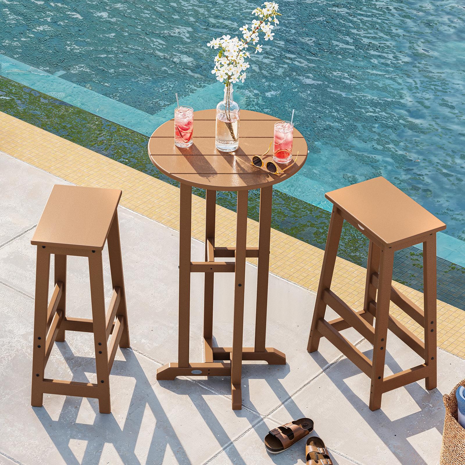 Modern Studio 3-Piece Bistro Bar Stool Set 6 Modern Studio 3-Piece Bistro Bar Stool Set