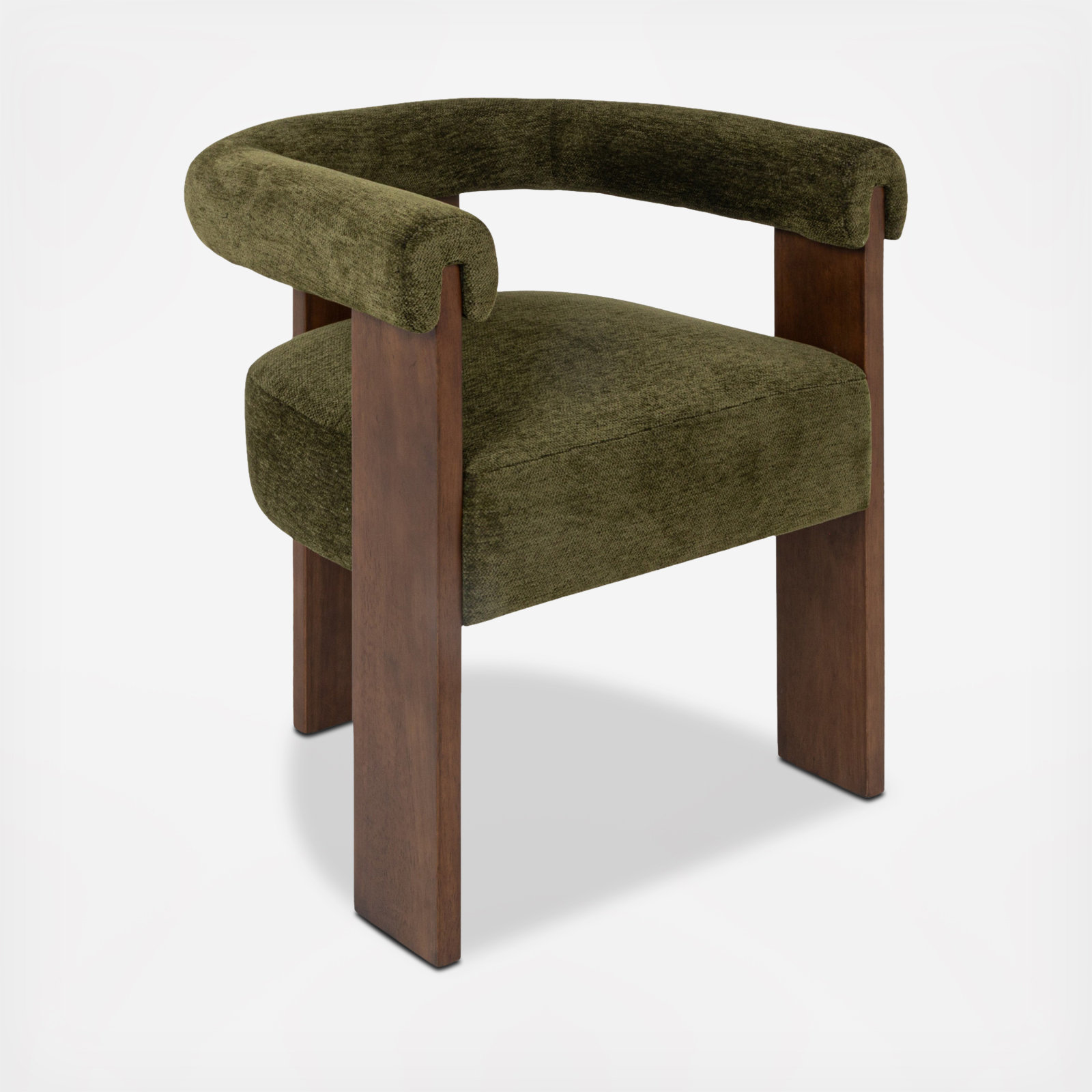 Copenhagen Barrel Accent Chair with Velvet Upholstery 2 Copenhagen Barrel Accent Chair with Velvet Upholstery