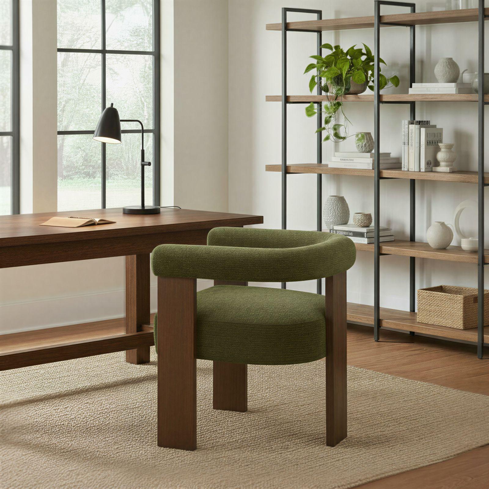 Copenhagen Barrel Accent Chair with Velvet Upholstery 3 Copenhagen Barrel Accent Chair with Velvet Upholstery