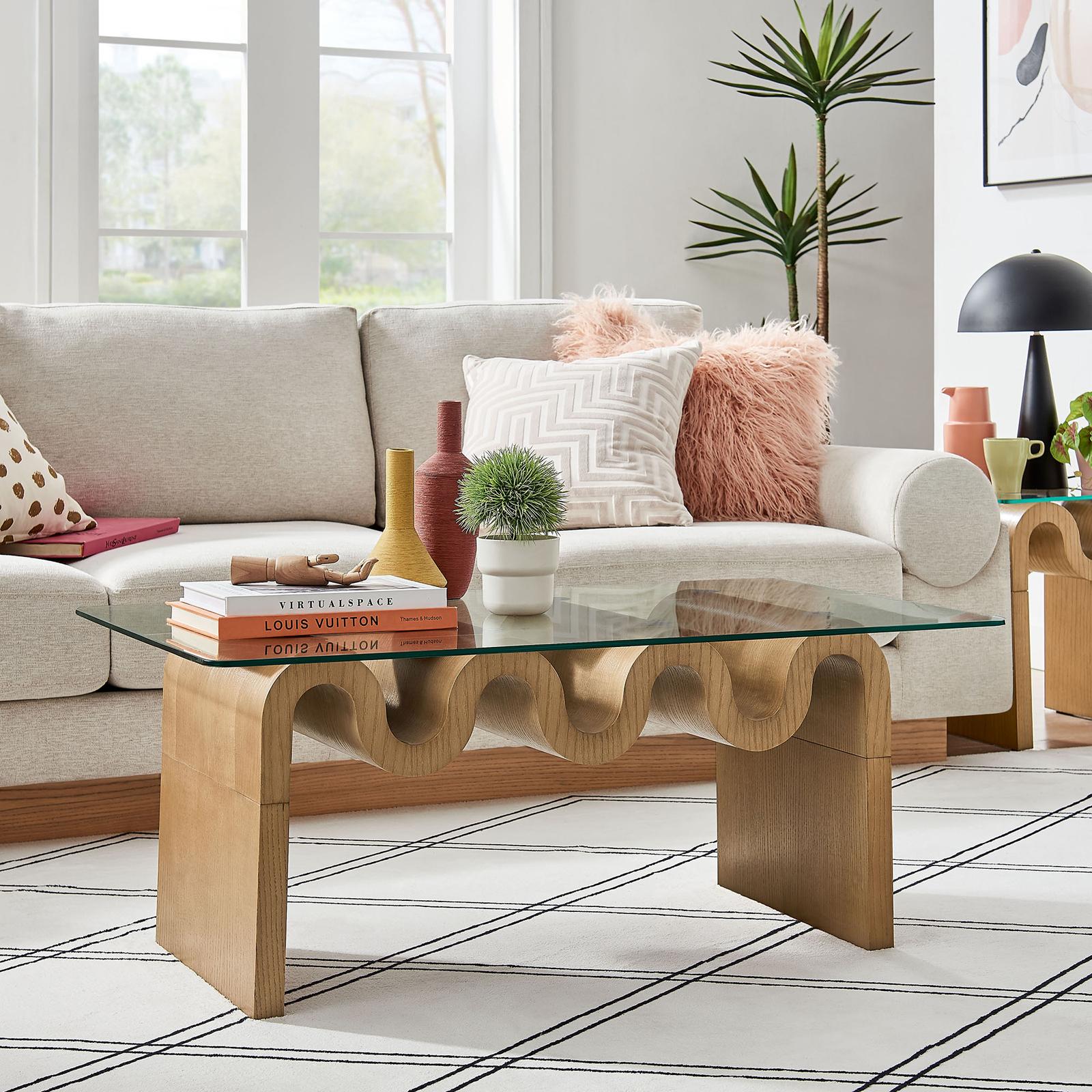 Ondine Glass Top Coffee Table 17 Ondine Glass Top Coffee Table