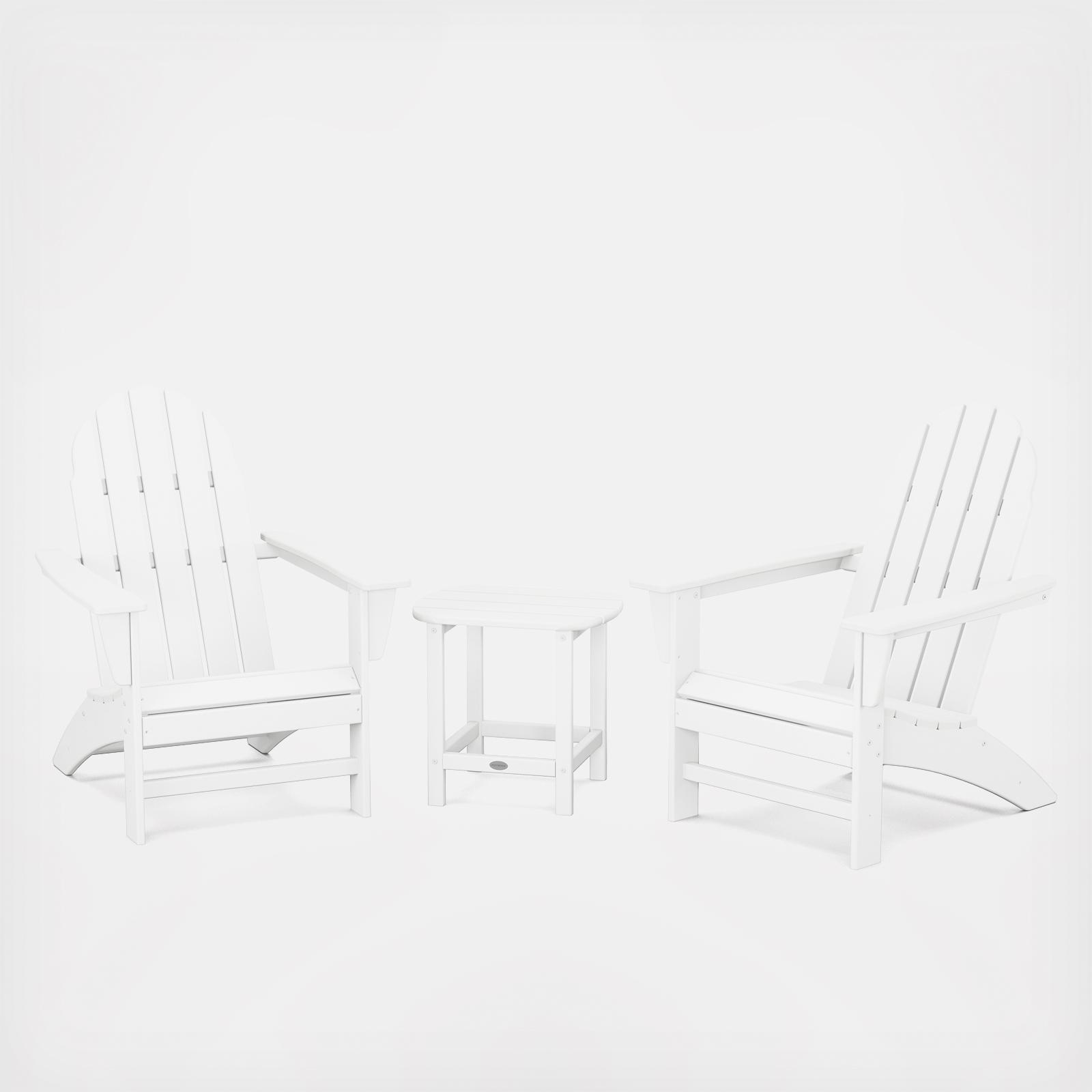 Vineyard 3-Piece Outdoor Adirondack Set