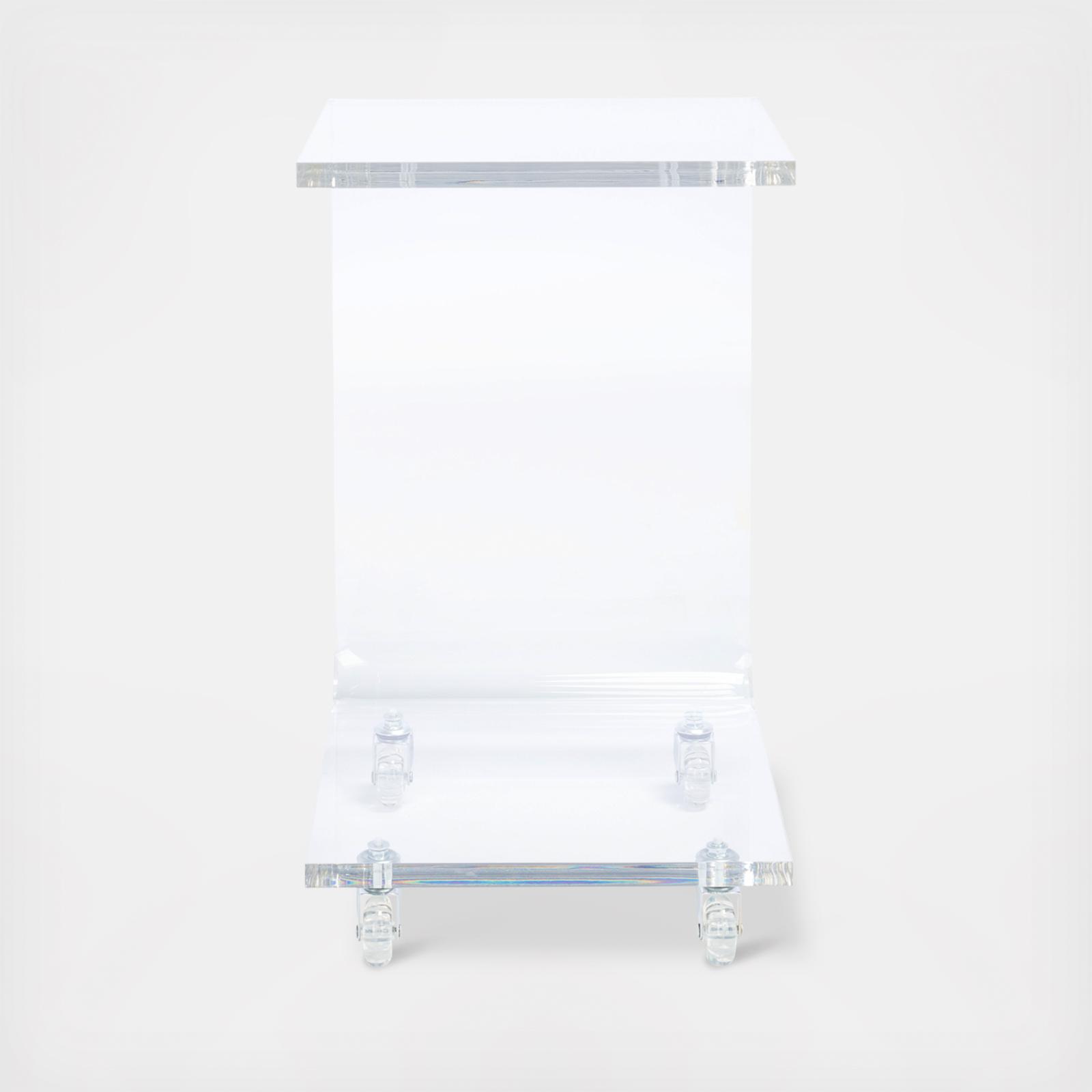 Rollins Acrylic Bar Cart 4 Rollins Acrylic Bar Cart
