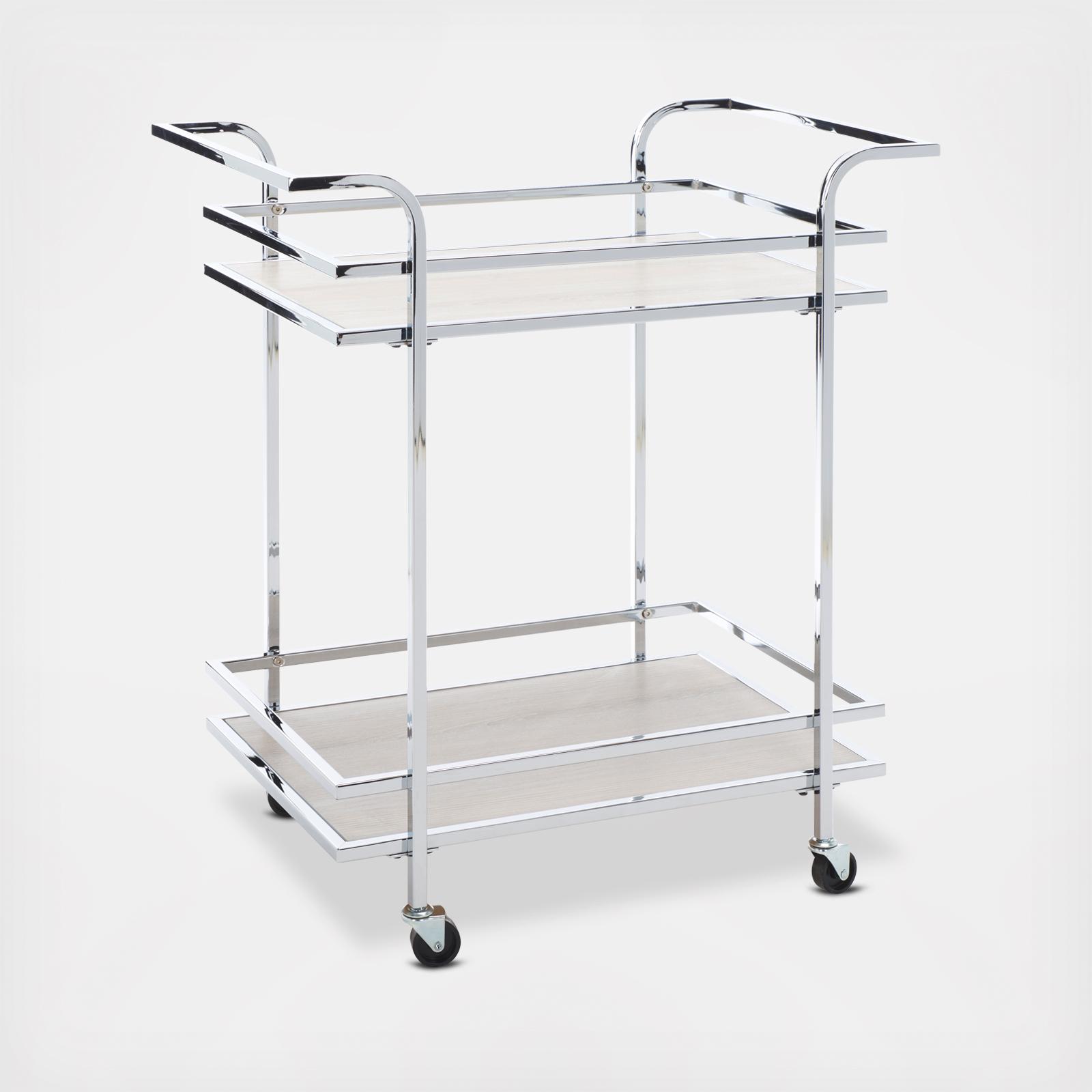 Lameris 2-Tier Bar Cart 4 Lameris 2-Tier Bar Cart
